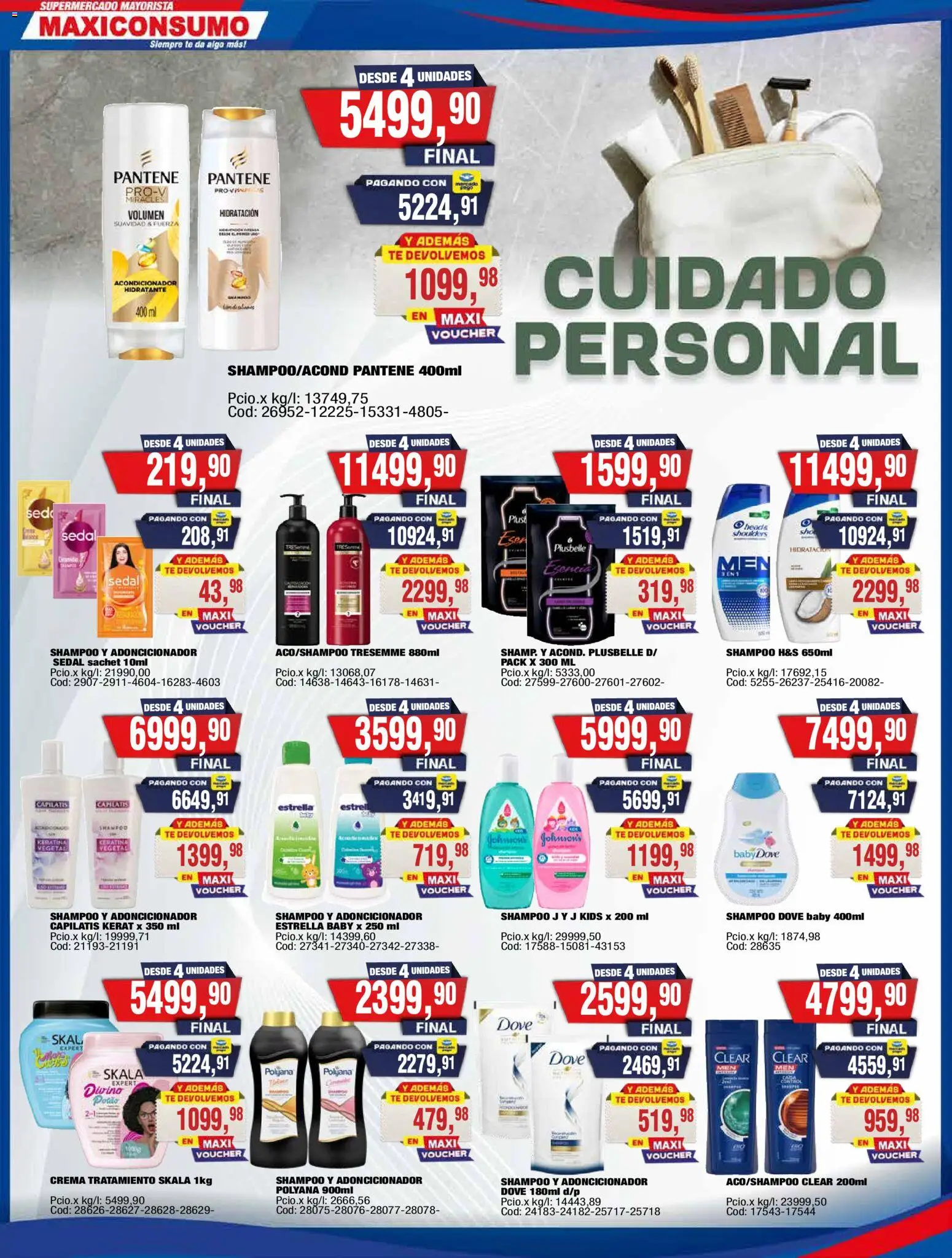 Maxiconsumo ofertas │ válido desde el 31/08/2026 | Página: 27 | Productos: Head & Shoulders, Shampoo, Acondicionador, Crema