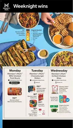 Preview of Sam's Club weekly ads valid from 07/22/2026 | Page: 34 | Products: Fryer, Zucchini, Pork, Lemon