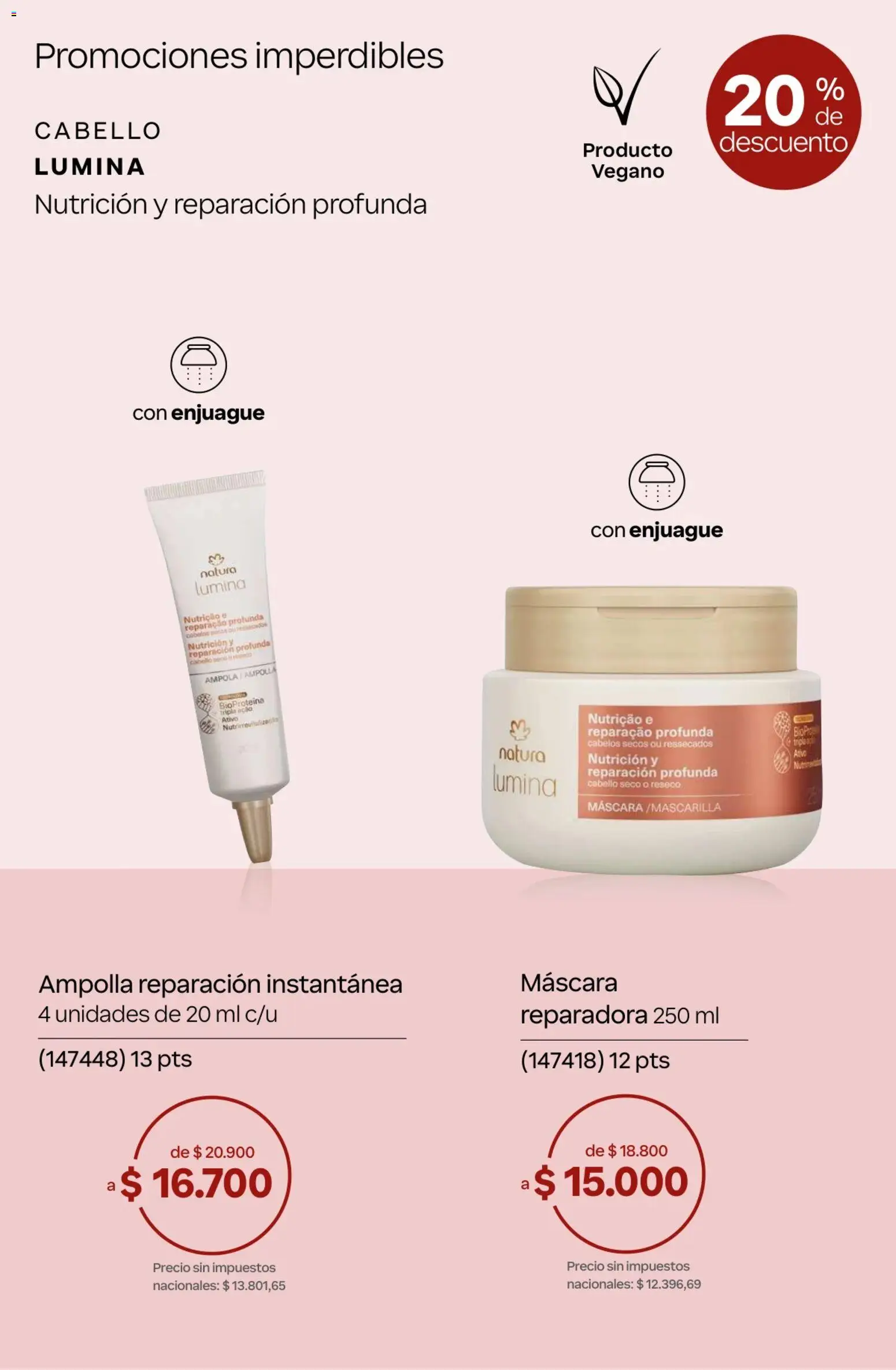 Catálogo Natura Ciclo 10 │ válido desde el 30/06/2026 | Página: 64 | Productos: Máscara, Ampolla