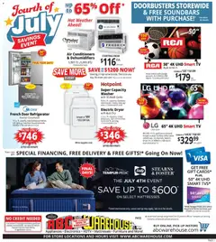 Preview of ABC Warehouse weekly ads valid from 07/05/2026