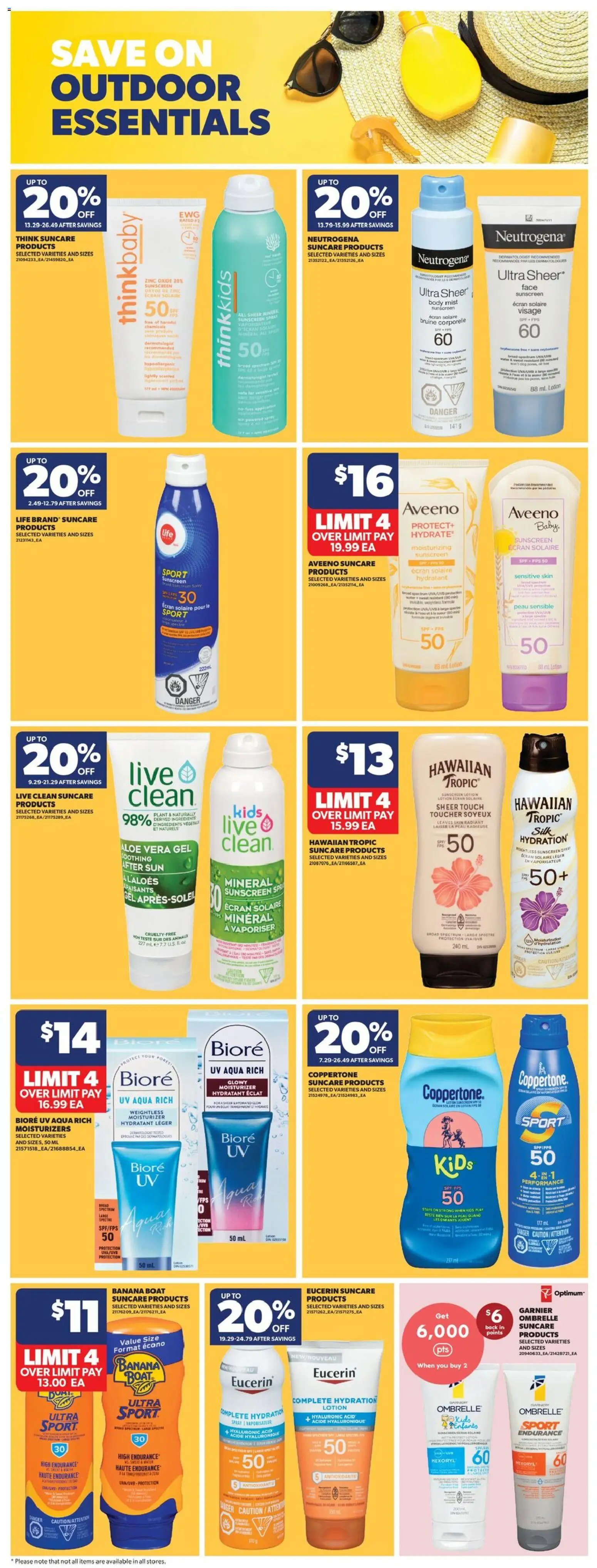 Real Canadian Superstore flyer valid from 14.05.2026 | Page: 28 | Products: Sunscreen, Bread