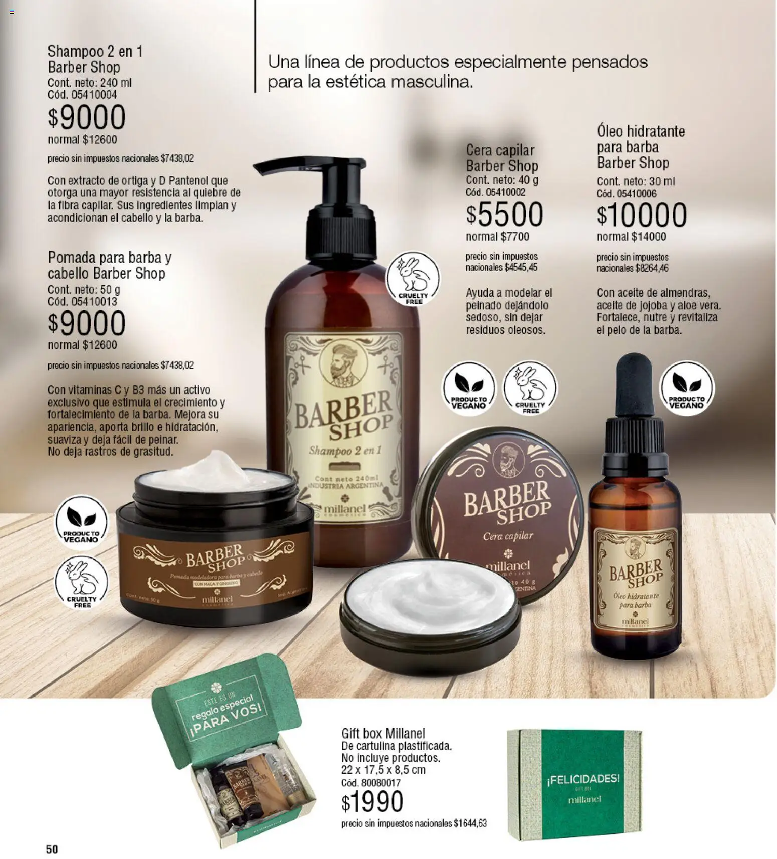 Millanel - Catálogo │ válido desde el 20/07/2026 | Página: 50 | Productos: Vitaminas, Aceite, Brillo, Cera