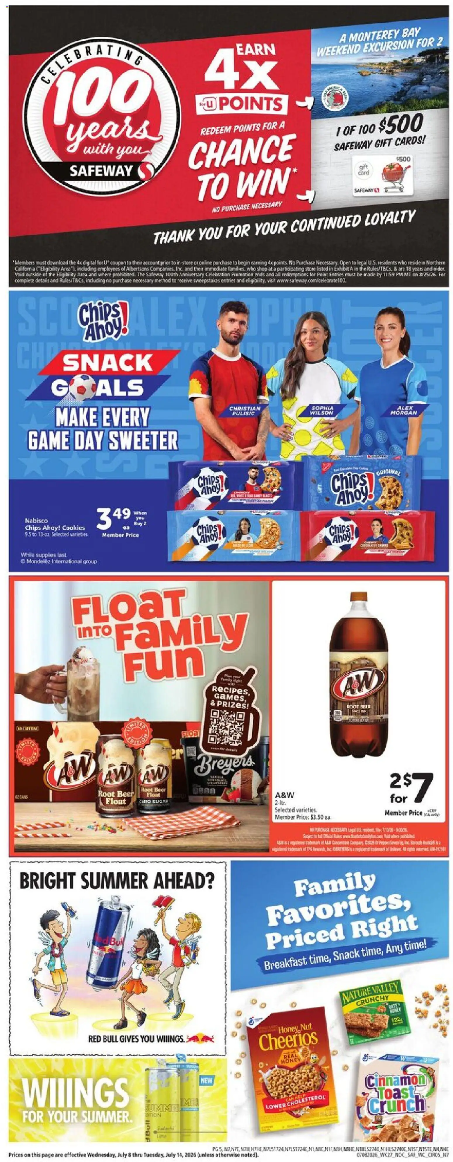 Safeway Weekly Ad - valid from 07/08/2026 | Page: 5 | Products: Beer, Chips, Sugar, Game