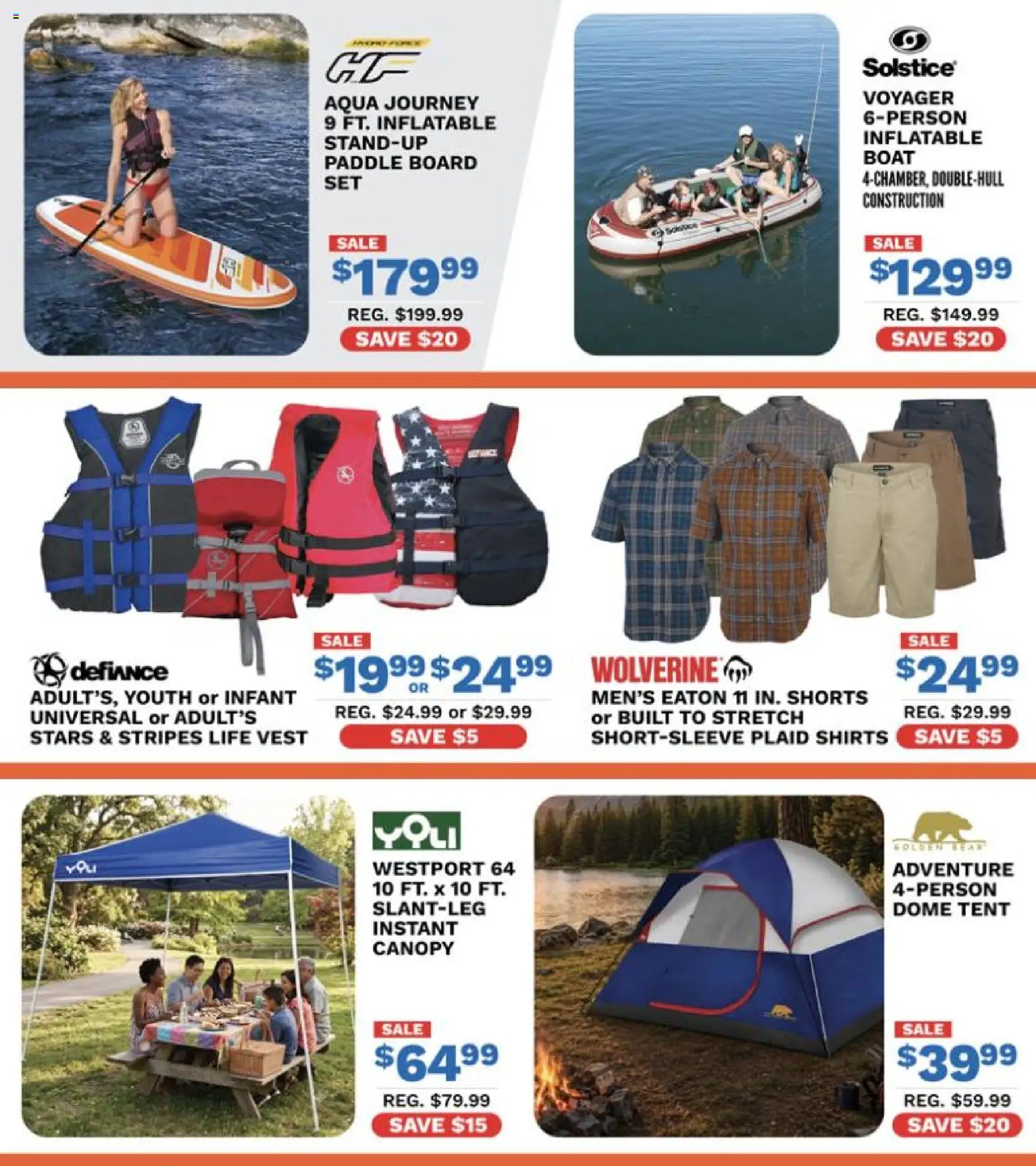 Big 5 Sporting Goods Weekly Ad - valid from 07/10/2026 | Page: 6 | Products: Tent, Vest, Shorts