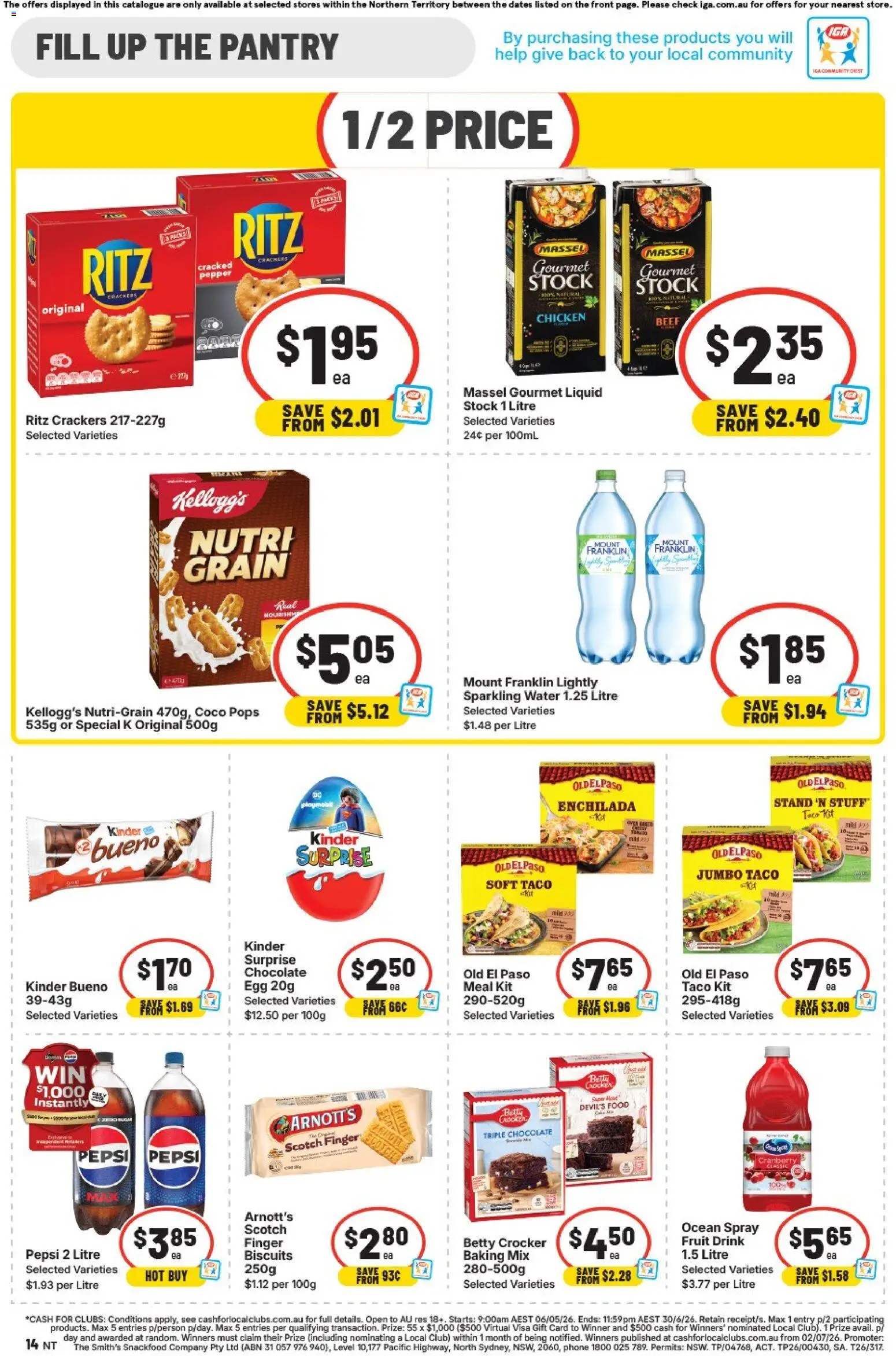IGA catalogue - valid from 17.06.2026 | Page: 10 | Products: Crackers, Beef, Biscuits, Phone