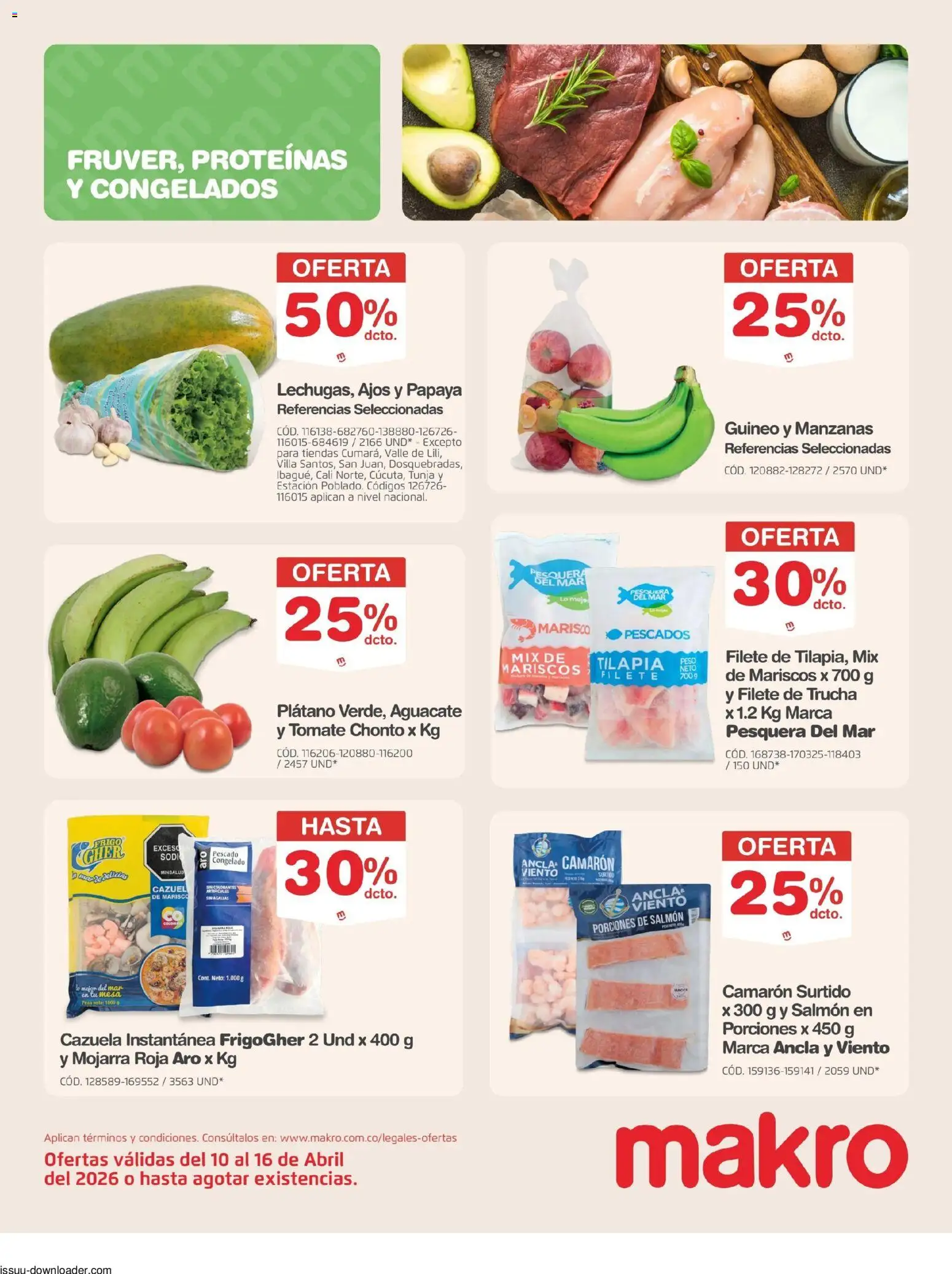 Makro revista - valida desde el 10.04.2026 | Página: 3 | Productos: Aguacate, Ducha Bidet, Tomate, Papaya