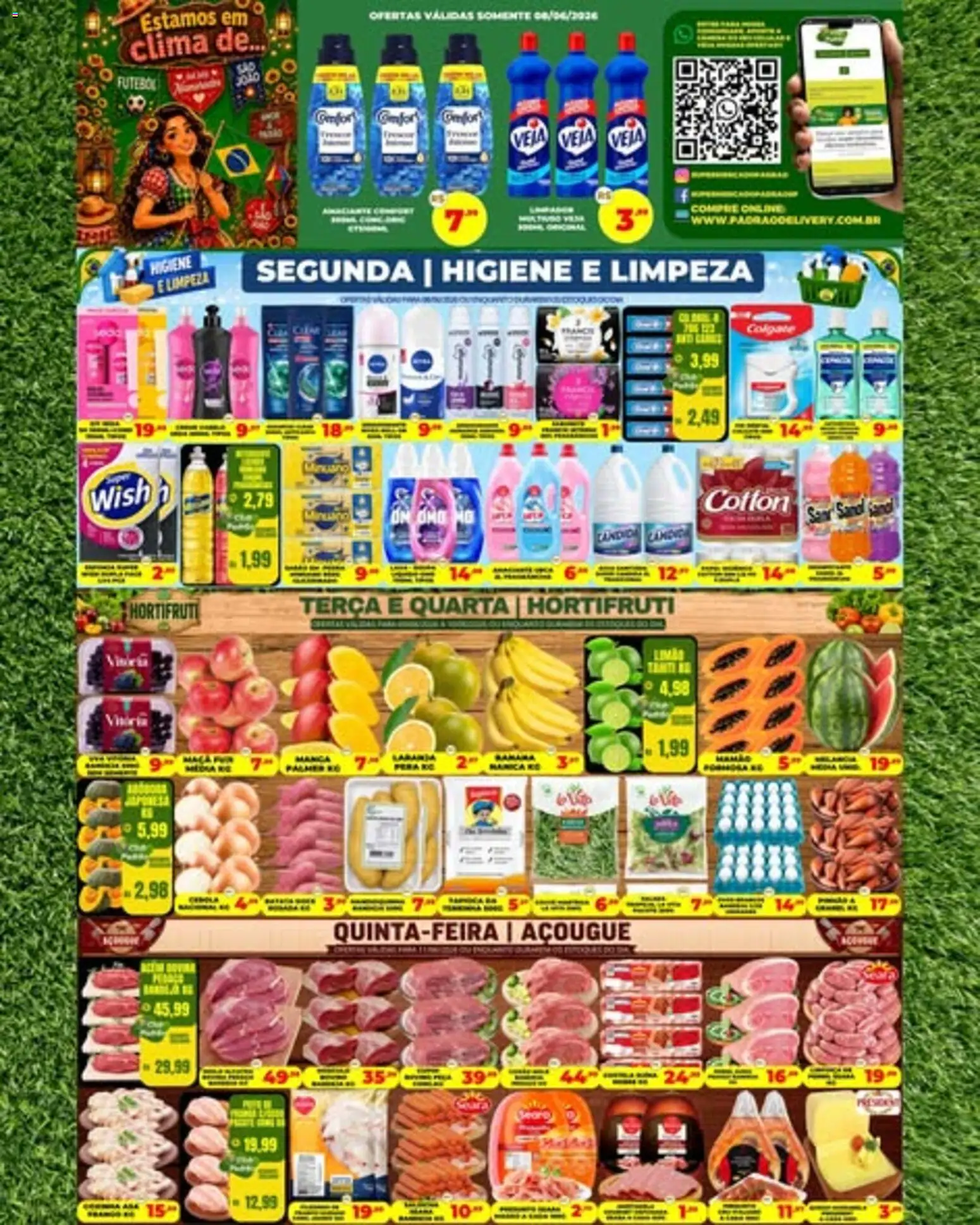 Supermercado Padrão Folheto - válido de 08.06.2026 | Página: 1 | Produtos: Pera