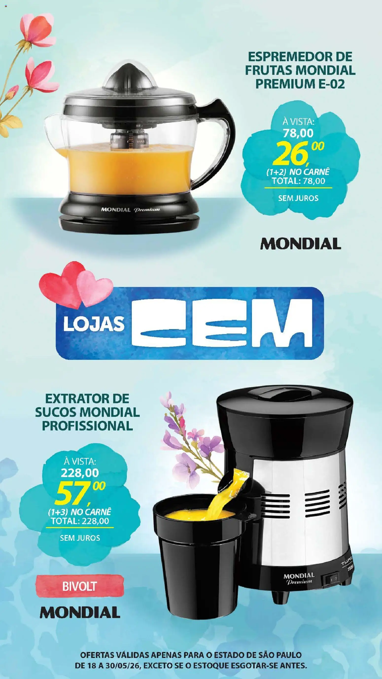 Lojas Cem - Ofertas atuais de 18/05/2026 ? Não perca as melhores promoções! | Brasil
