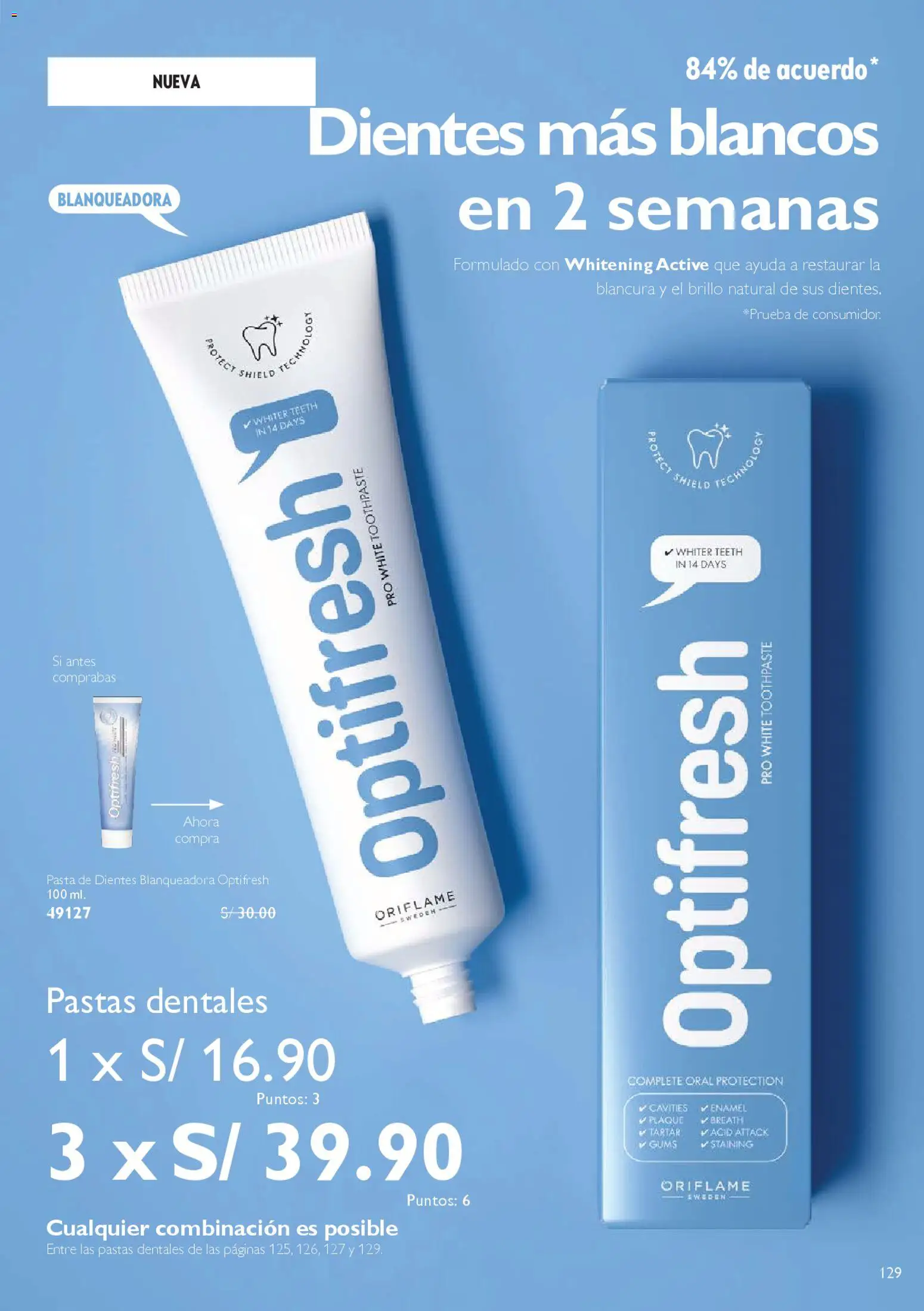 Catálogo Oriflame válido desde 28/03/2026 | Página: 129 | Productos: Pasta, Pastas