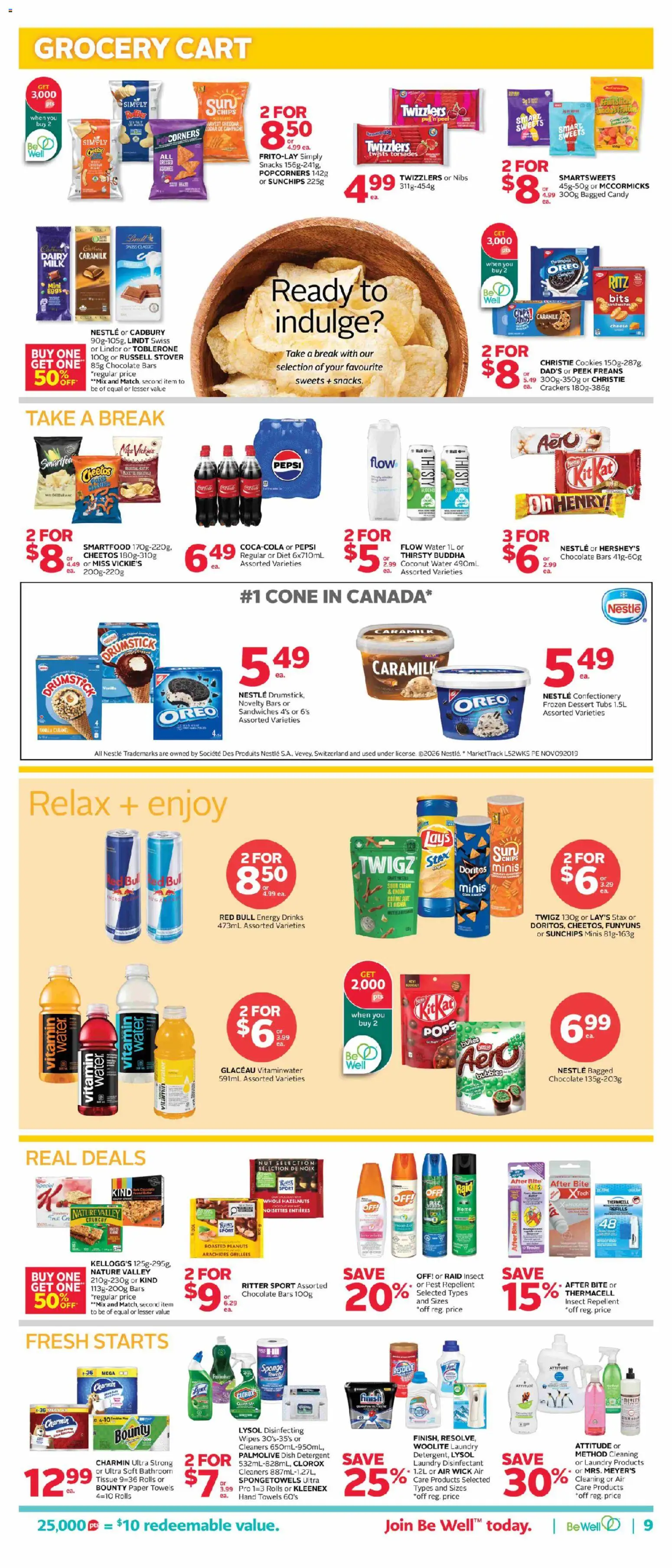 Rexall flyer valid from Jul 10, 2026 | Page: 18 | Products: Cookies, Detergent, Eggs, Chocolate
