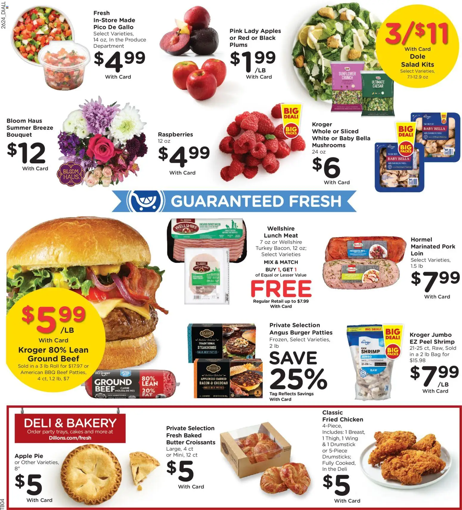 Dillons Weekly Ad - valid from 07/15/2026 | Page: 13 | Products: Mushrooms, Pork, Apples, Bag