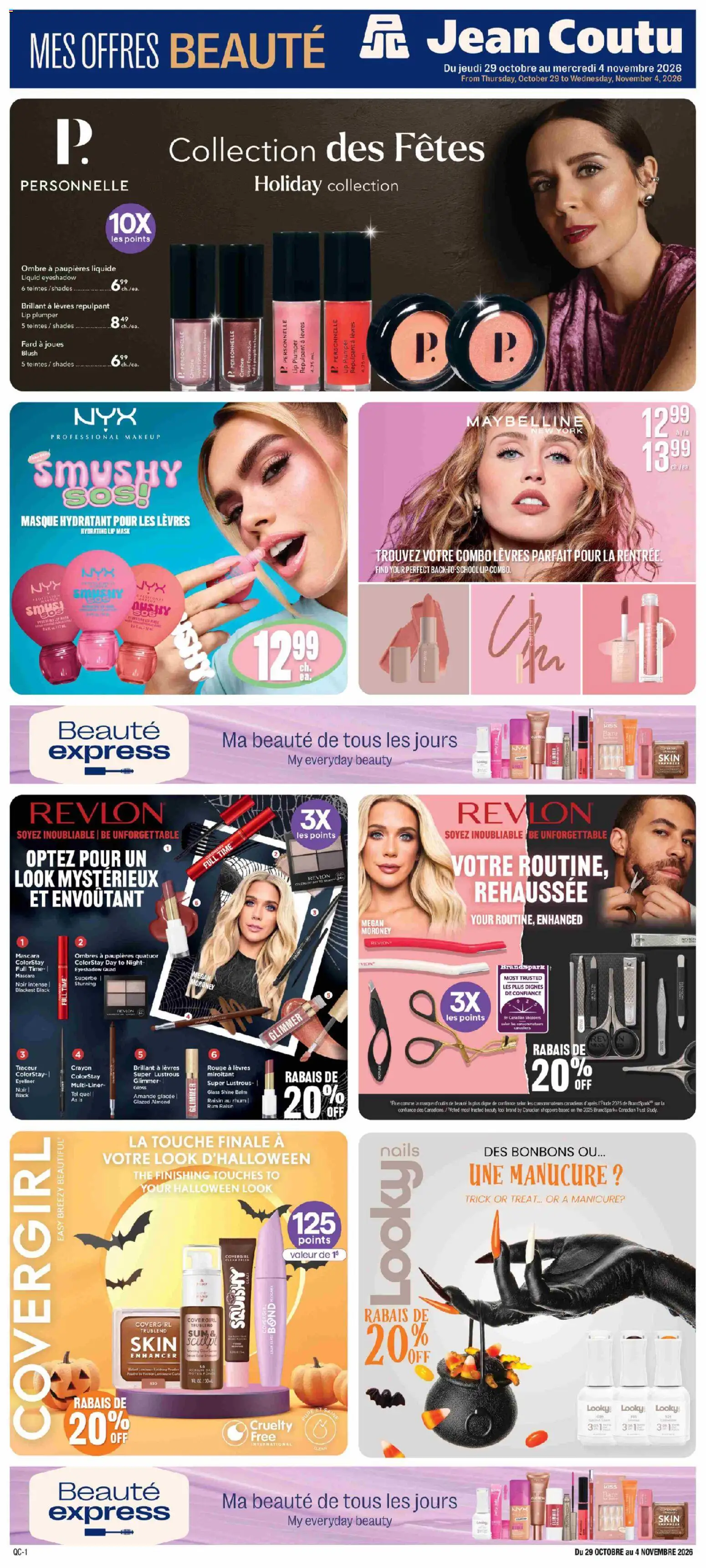 Jean Coutu flyer valid from Oct 29, 2026 | Page: 1