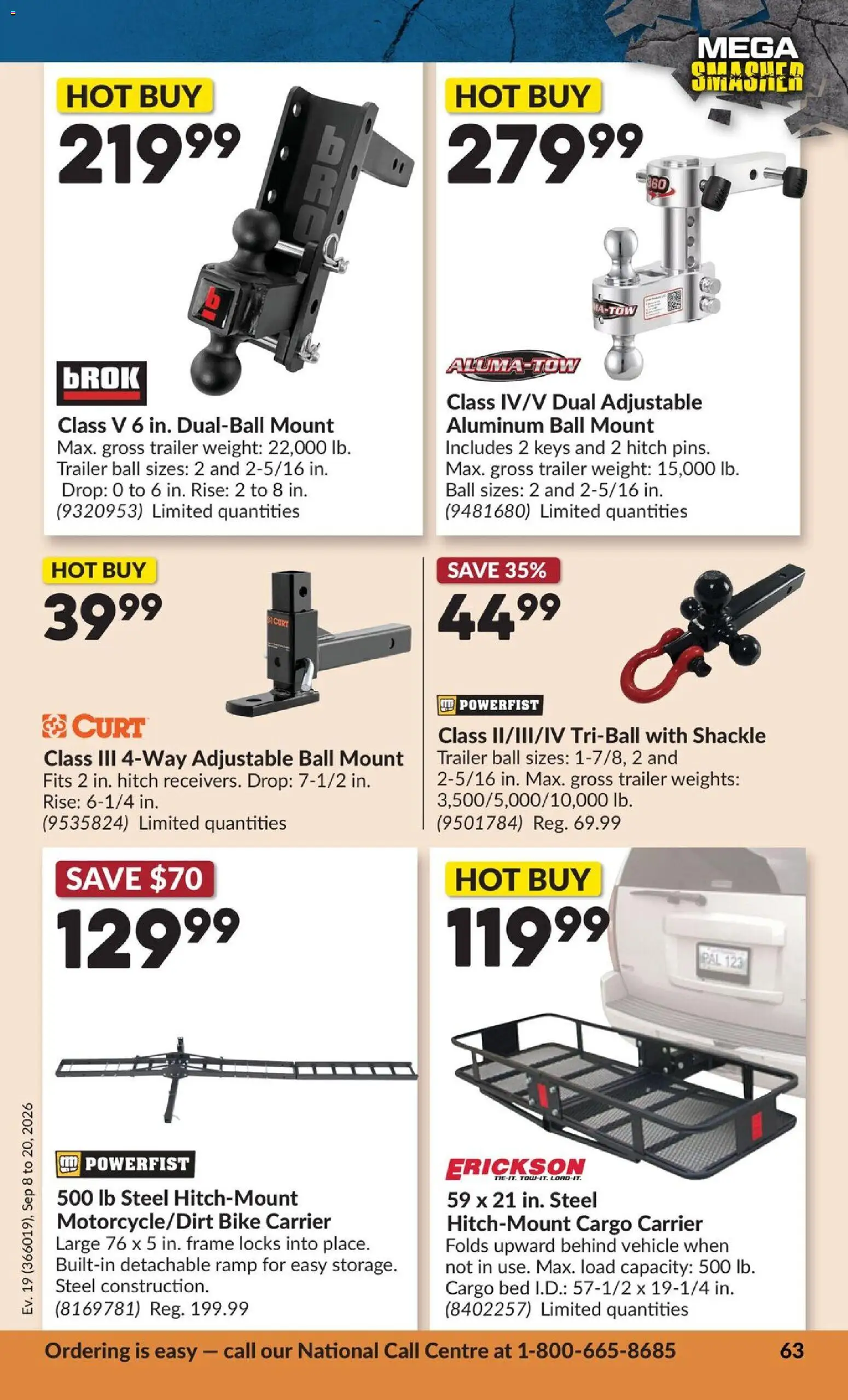 Princess Auto flyer valid from Sep 8, 2026 | Page: 67 | Products: Trailer, Bed