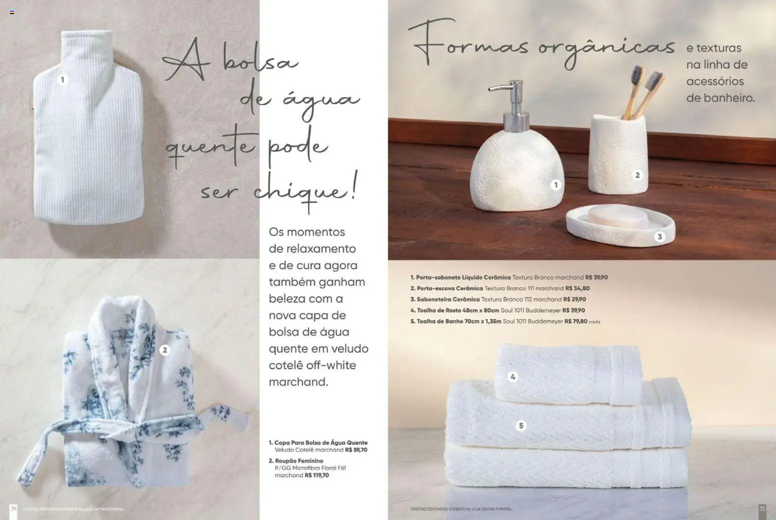 Zaffari Folheto - válido de 06.05.2026 | Página: 18 | Produtos: Toalha de banho, Roupão, Bolsa, Saboneteira