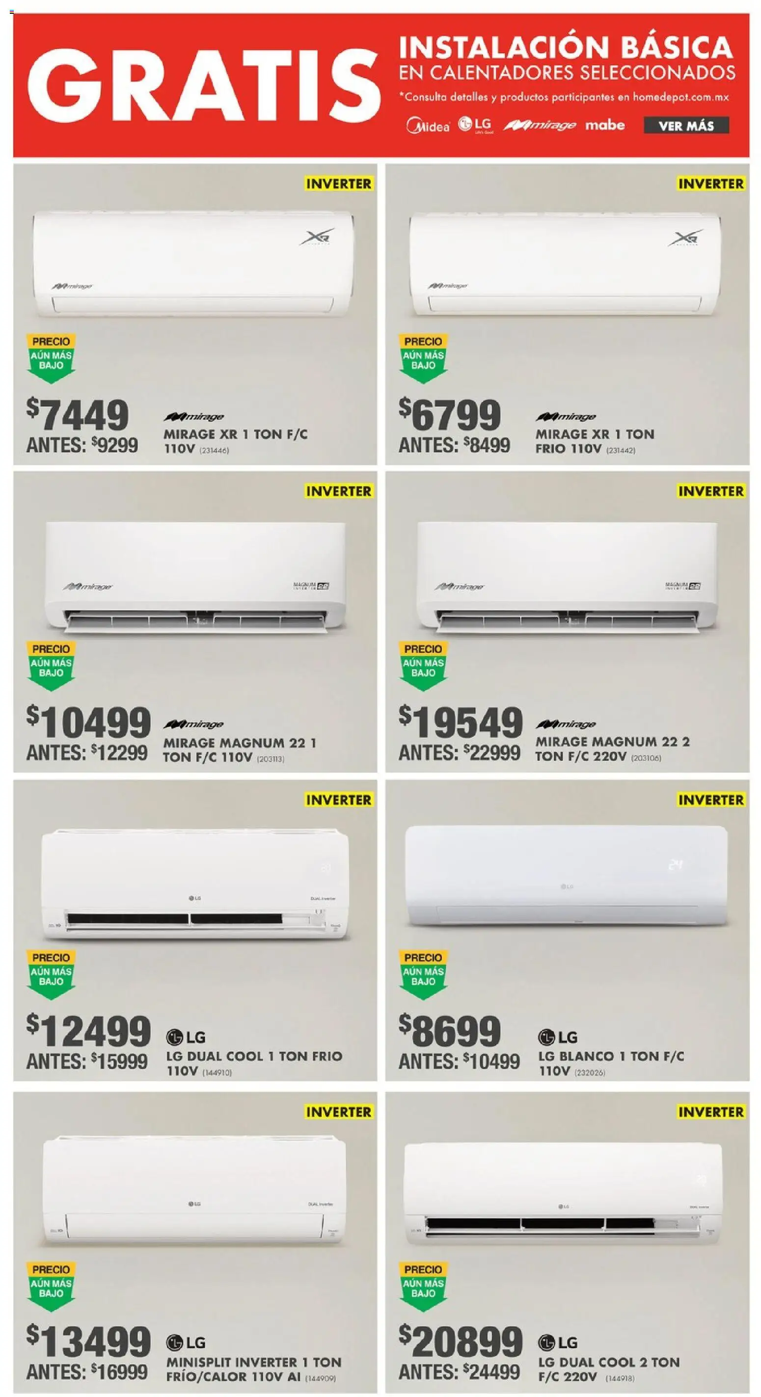 Nuevas ofertas de Home Depot válidas en toda la República Mexicana desde el 14.05.2026. ¡Encuentra las mejores ofertas en Home Depot catálogo! | Página: 6