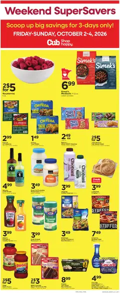Preview of Cub Foods weekly ads valid from 10/02/2026