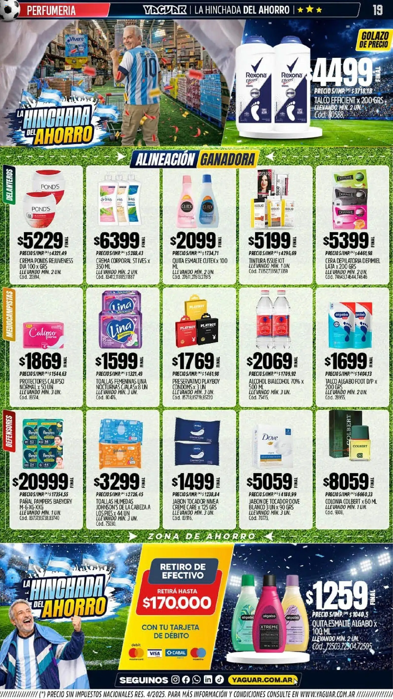 Yaguar - Oferta Semanal Córdoba │ válido desde el 15.06.2026 | Página: 18 | Productos: Toallas, Tintura, Jabón, Crema