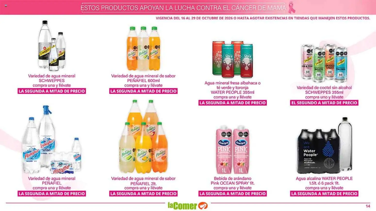 Nuevas ofertas de La Comer válidas en toda la República Mexicana desde el 16/10/2026. ¡Encuentra las mejores ofertas en La Comer folleto es la tienda rosa! | Página: 14