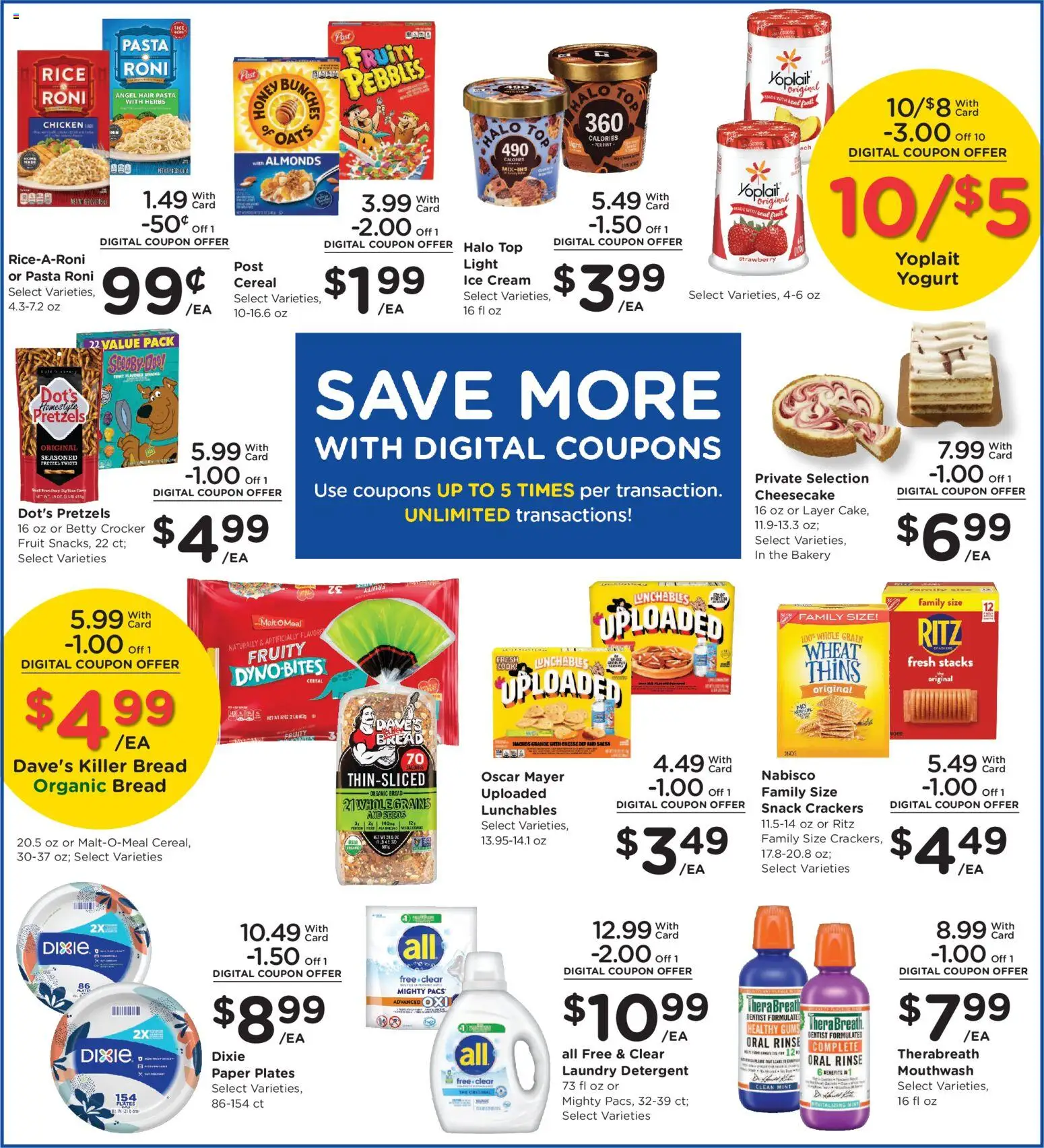 Kroger Weekly Ad - valid from 07/15/2026 | Page: 7 | Products: Cheese, Bread, Detergent, Cream