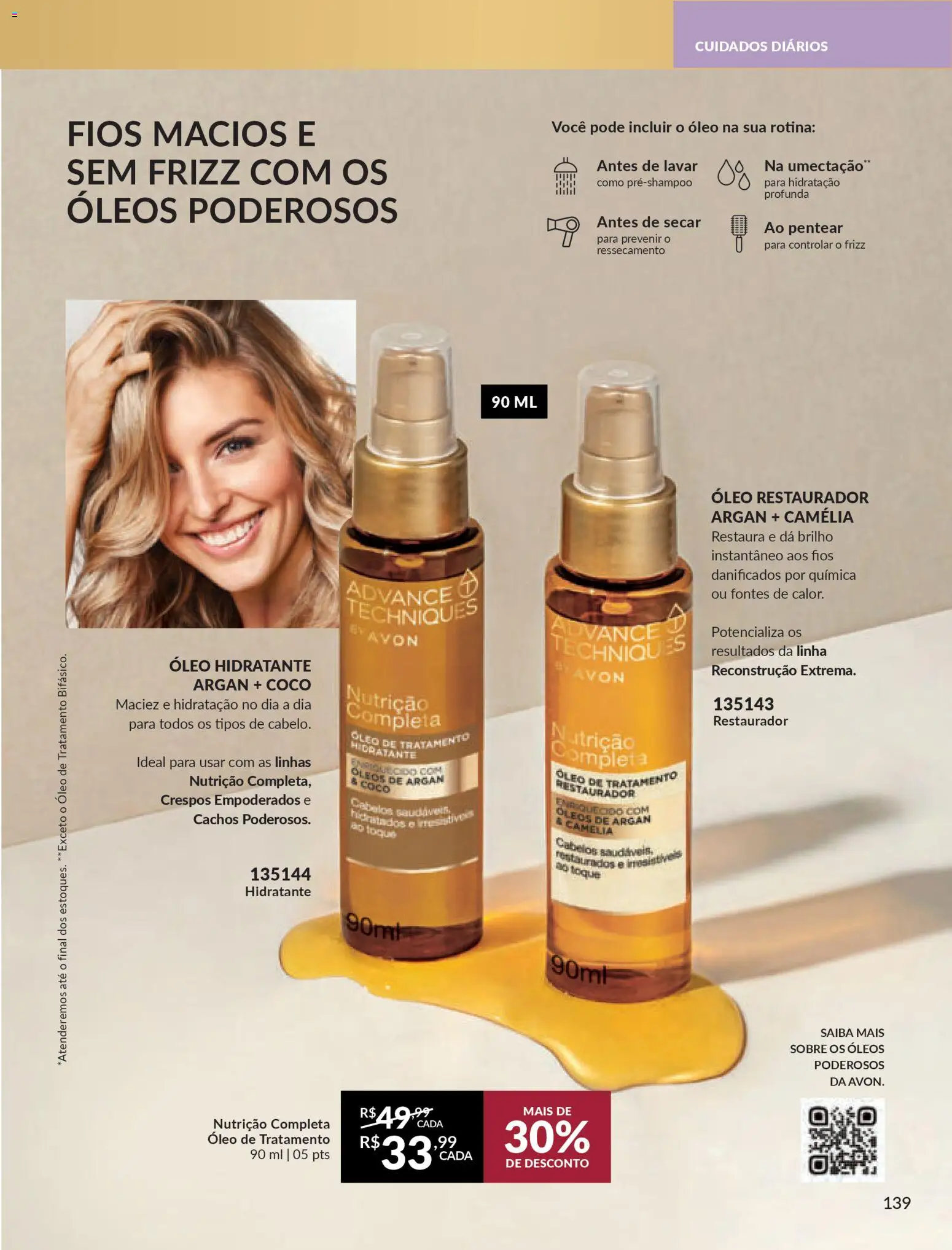 Avon Folheto - válido de 18.02.2026 | Página: 139 | Produtos: Coco, Óleo