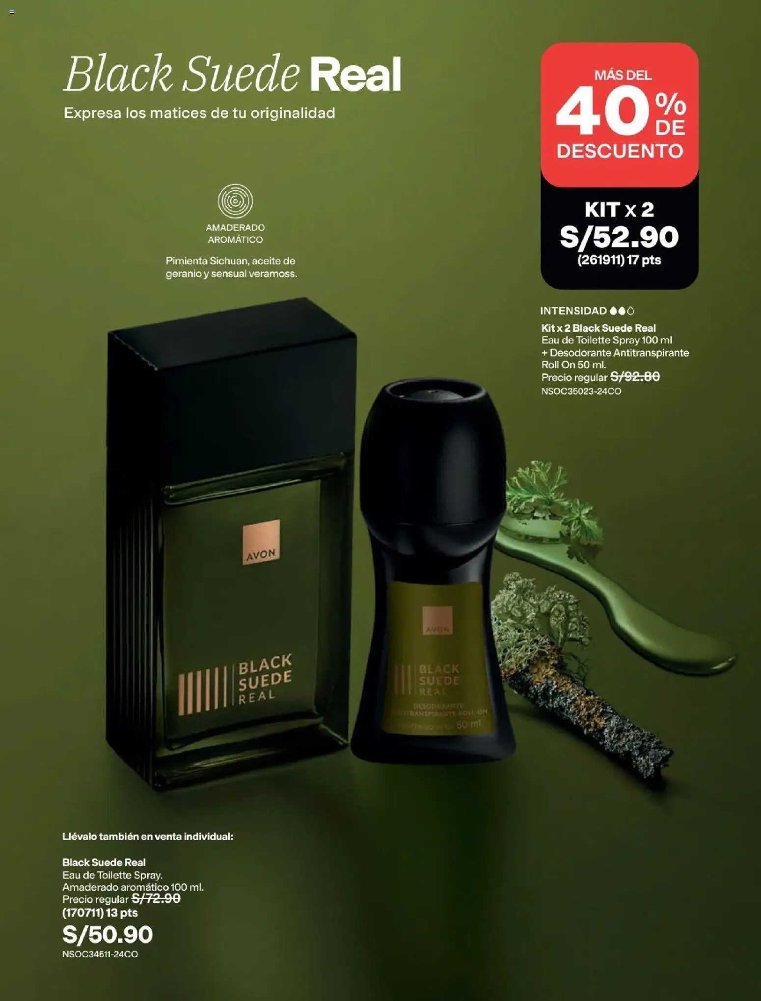 Catálogo Avon válido desde 22/07/2026 | Página: 72 | Productos: Desodorante, Antitranspirante, Aceite, EAU de Toilette