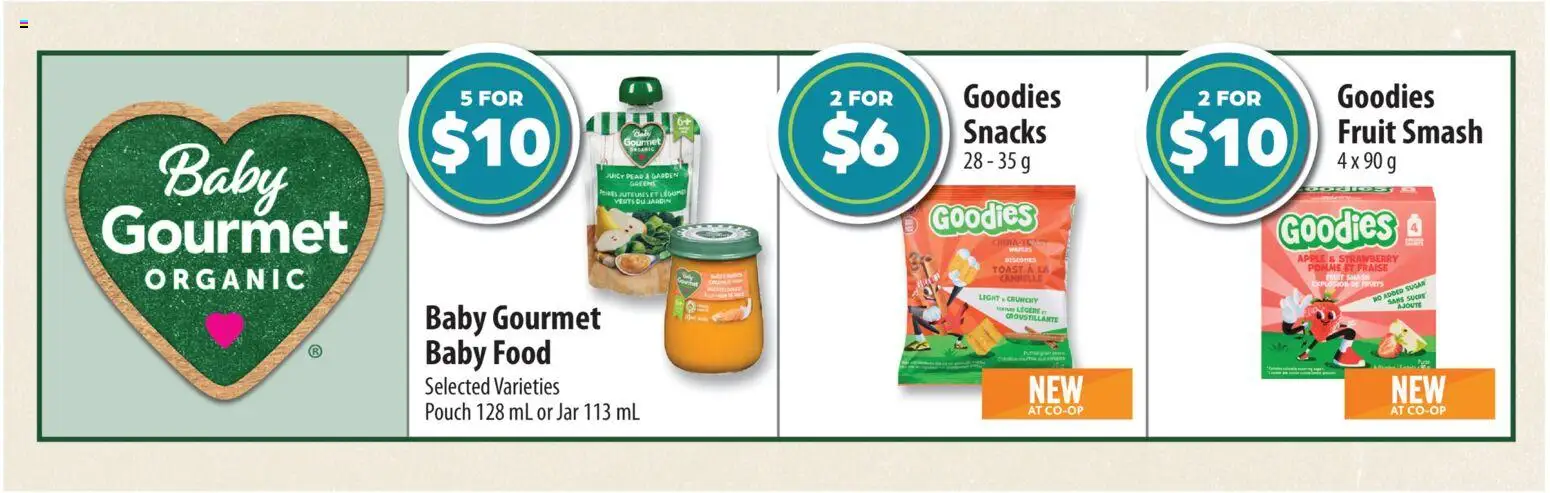Co-op Food flyer valid from Sep 10, 2026 | Page: 8 | Products: Toast, Baby snacks, Legumes, Food