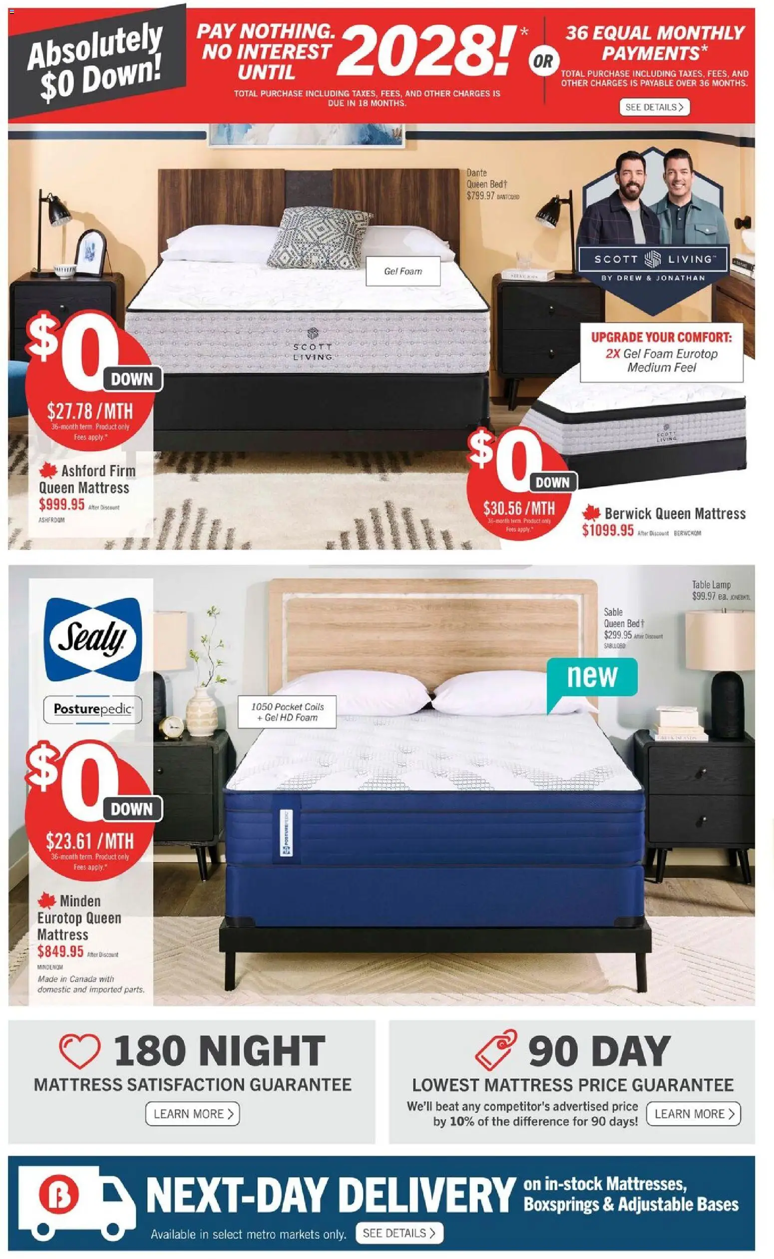 The Brick flyer valid from Aug 13, 2026 | Page: 4 | Products: Table lamp, Foam, Mattress, Table