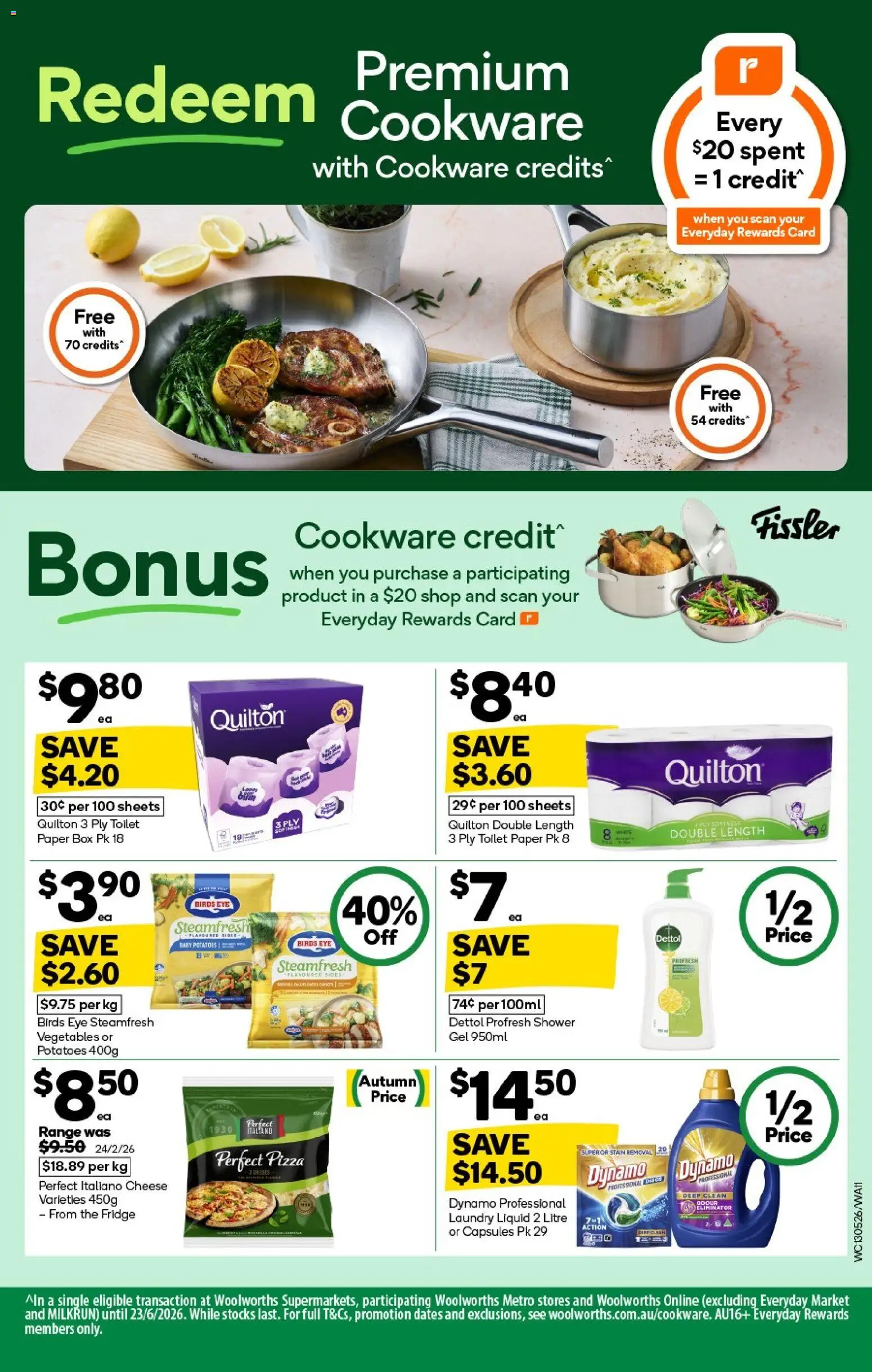 Woolworths catalogue - valid from 13.05.2026 | Page: 11 | Products: Cheese, Cookware, Toilet paper, Fridge