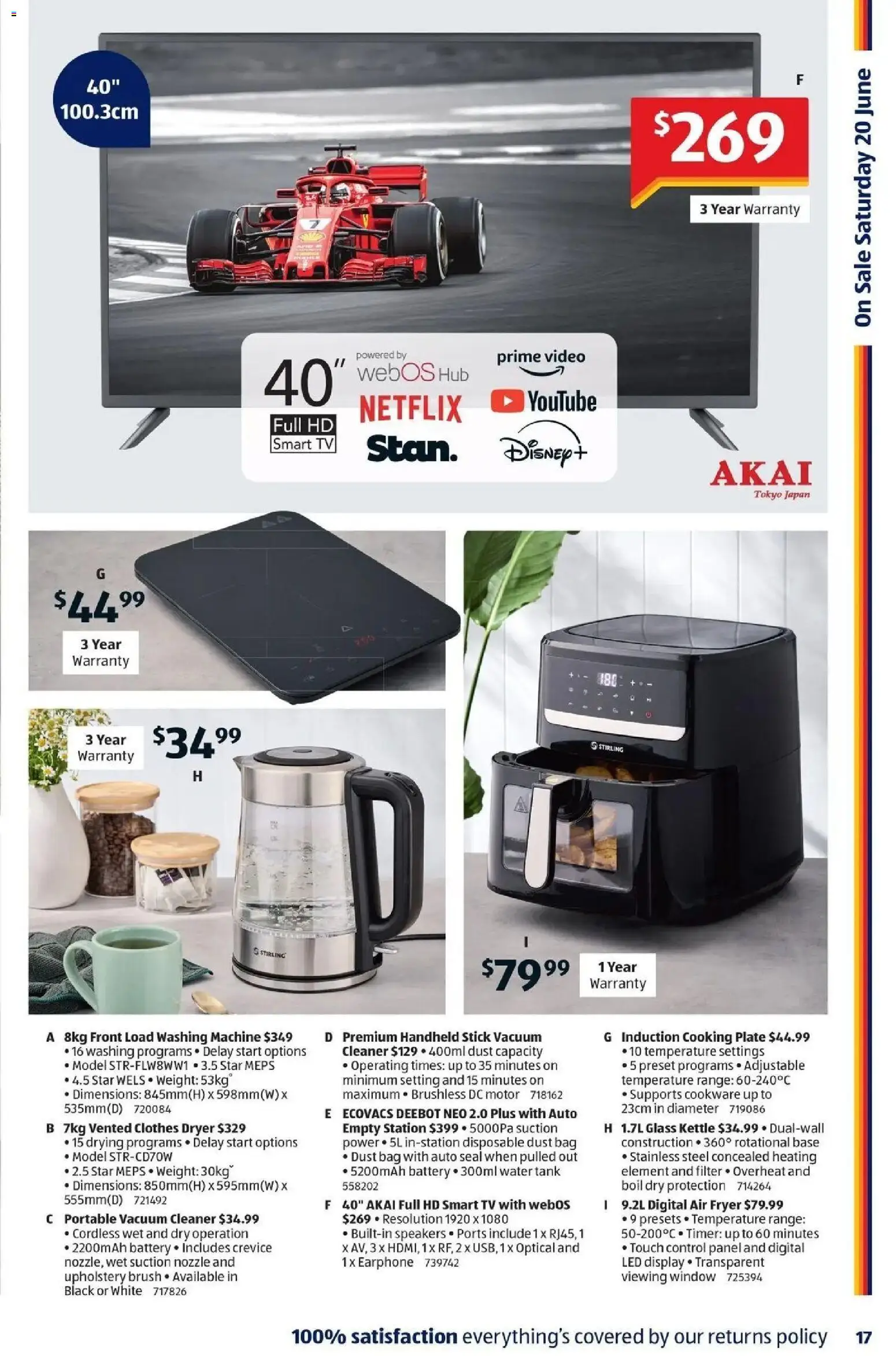 Aldi catalogue - valid from 17.06.2026 | Page: 17 | Products: Digital, Timer, Kettle, Smart tv
