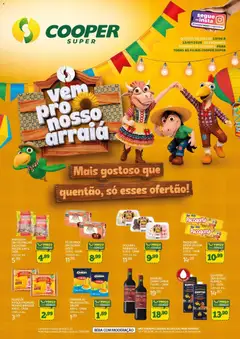 Cooper ofertas Especial Junino/Julino SUPER - Pré-Visualização do folheto da loja Cooper, válido de 10/06/2026 | Página: 1 | Produtos: Amendoim, Quentão Campo Largo, Aliança, Pipoca