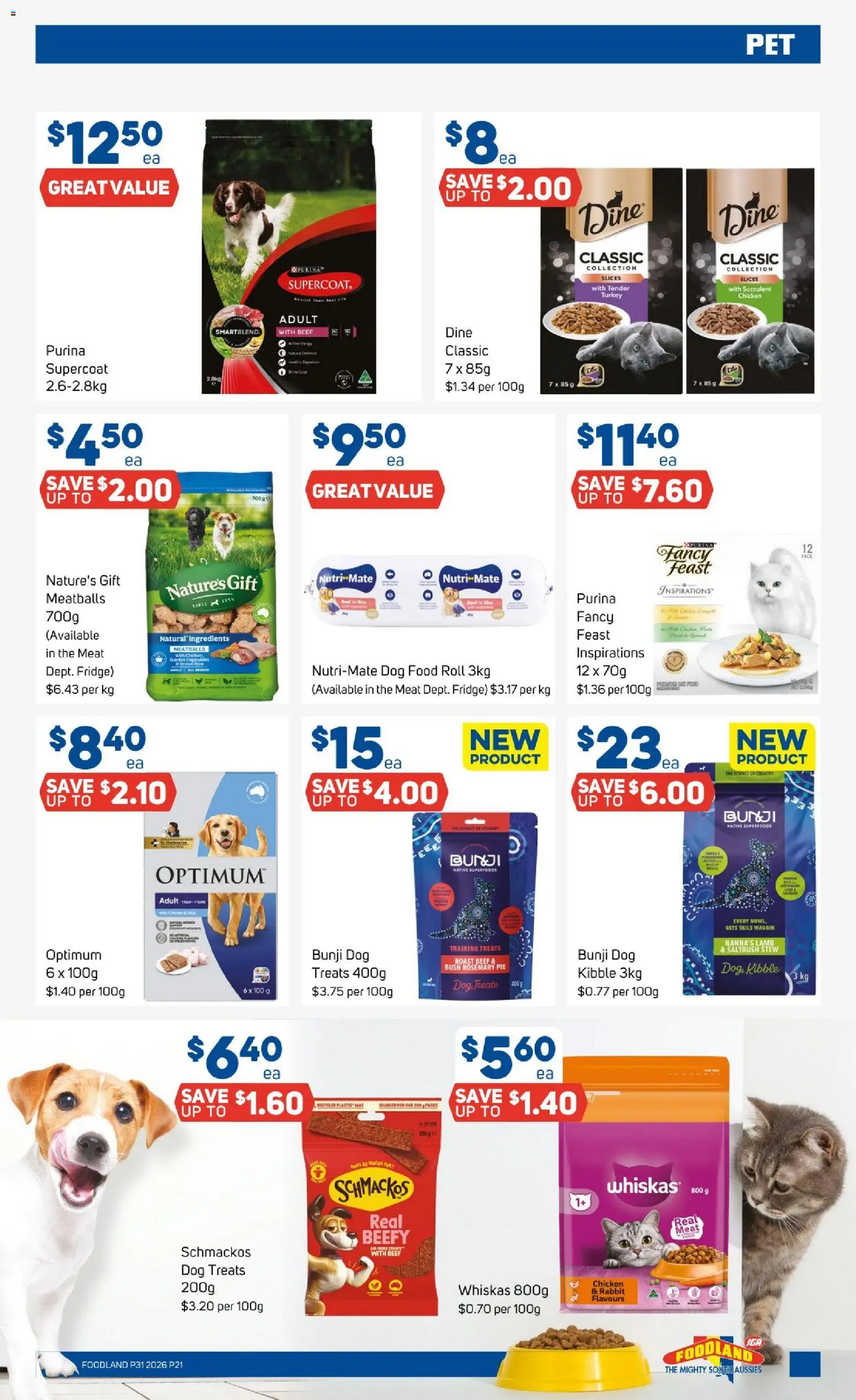 Foodland catalogue - valid from 29/07/2026 | Page: 21 | Products: Dog food, Vegetables, Turkey, Fridge