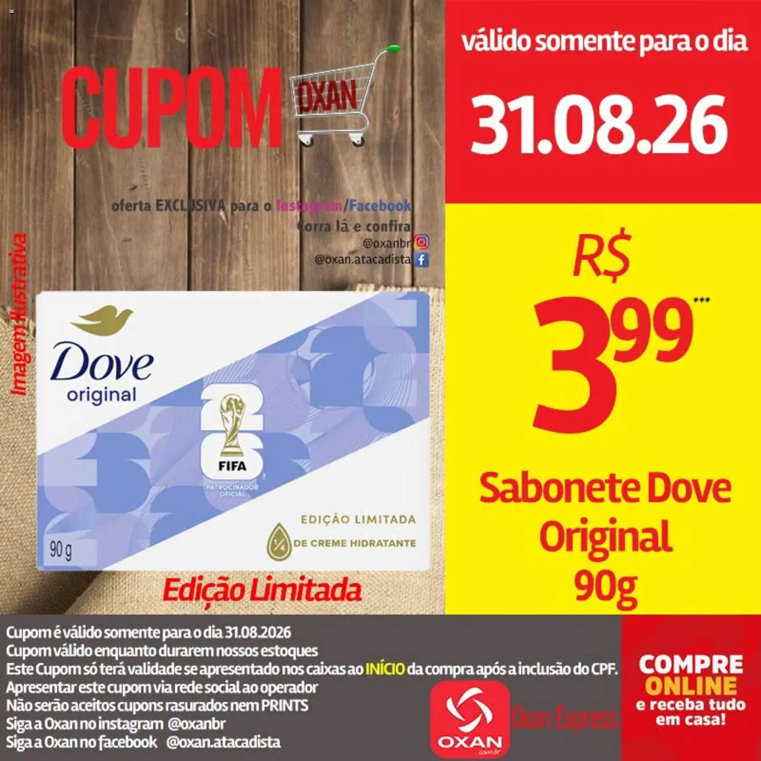 Oxan Atacadista Folheto - válido de 31/08/2026 | Página: 16 | Produtos: Creme hidratante, Creme, Sabonete, Dove