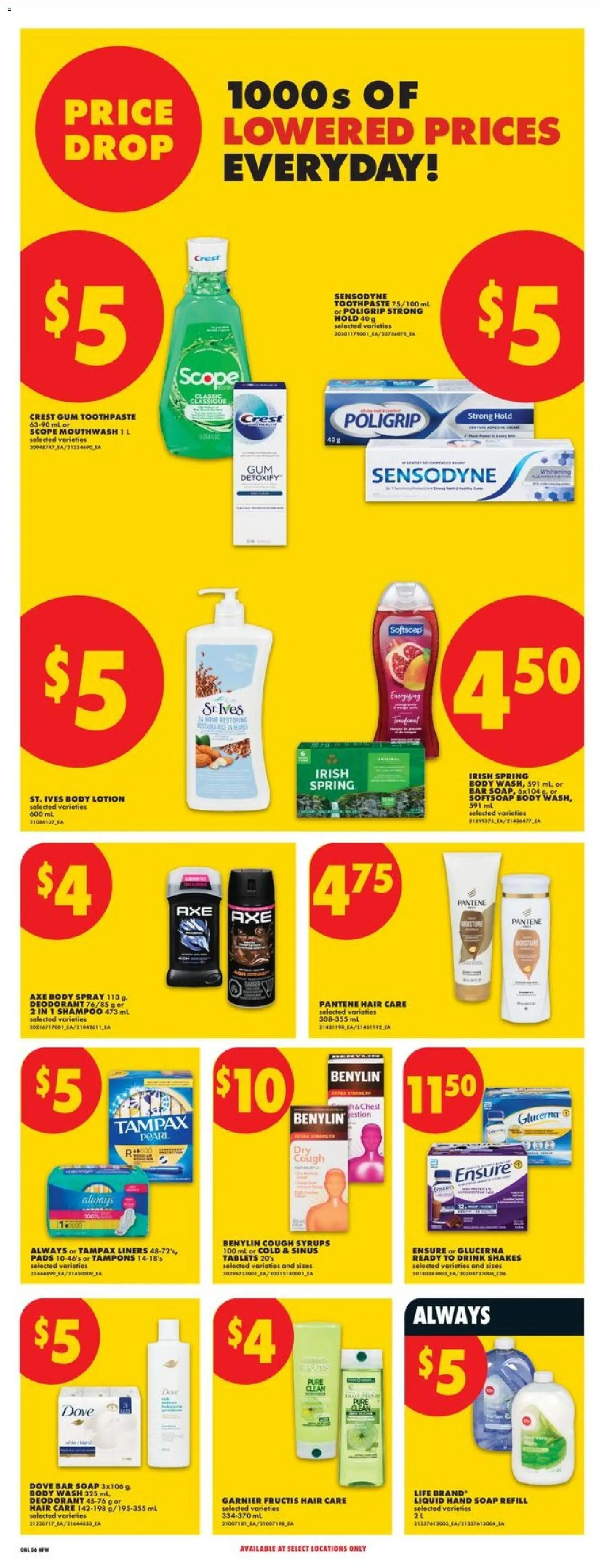 No Frills flyer valid from Sep 17, 2026 | Page: 13 | Products: Shampoo, Body lotion, Body wash, Tampons
