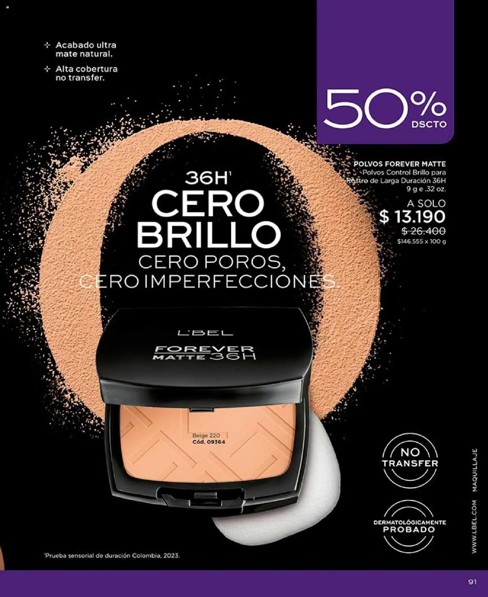 Catálogo L'Bel Campaña 14 │ válido desde el 16.08.2026 | Página: 91 | Productos: Brillo, Maquillaje, Mate