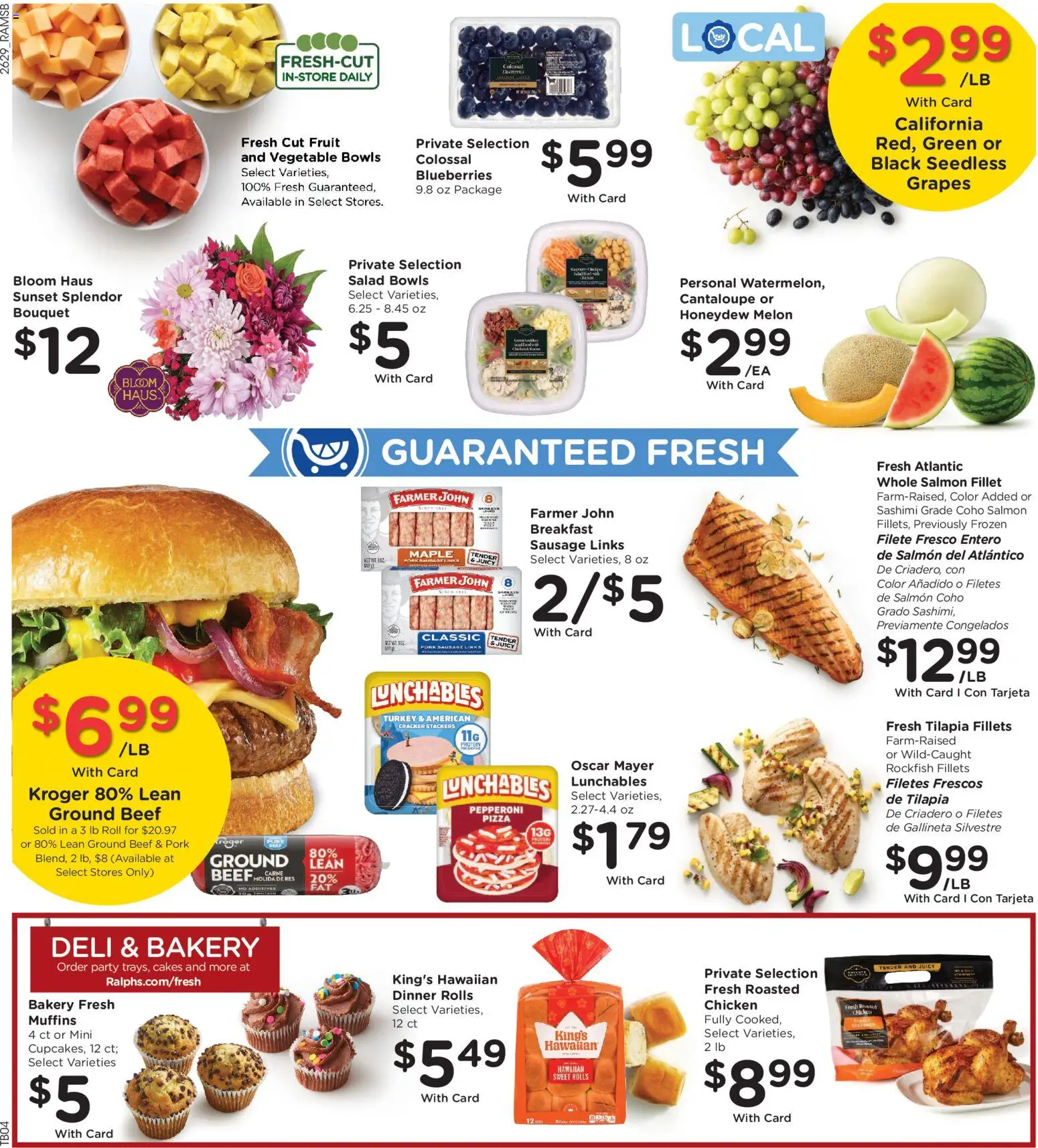 Ralphs Weekly Ad - valid from 08/19/2026 | Page: 11 | Products: Chicken, Fruit, Blueberries, Muffins