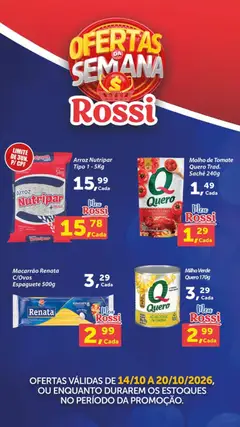 Rossi Supermercados - Ofertas da semana - Pré-Visualização do folheto da loja Rossi Supermercados, válido de 14/10/2026