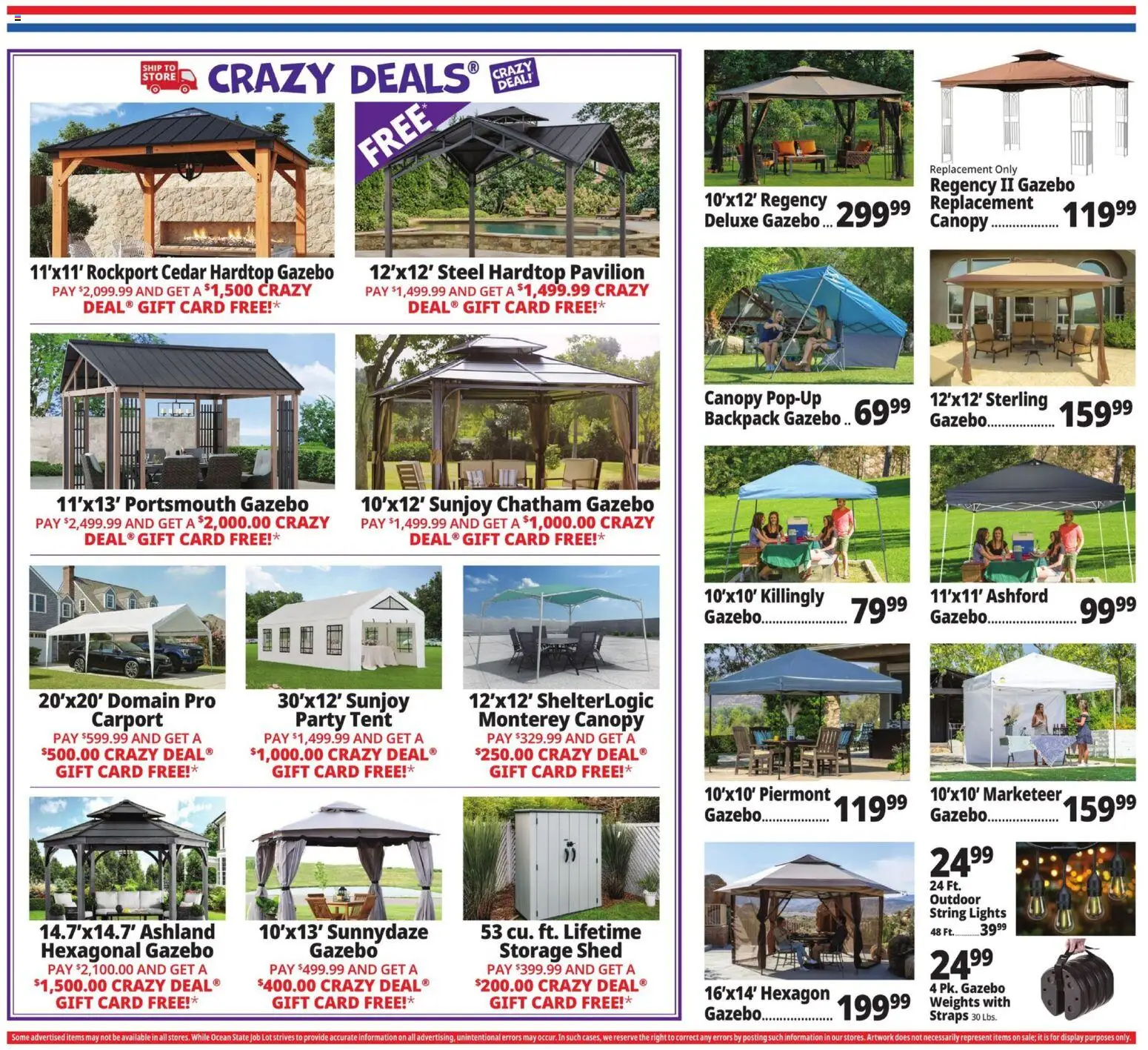 Ocean State Job Lot Weekly Ad - valid from 21.05.2026 | Page: 14 | Products: Tent, Backpack
