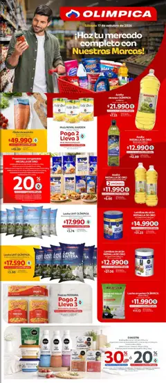 Olímpica catálogo Haz tu mercado completo con nuestras Marcas -  Vista previa de la revista de la tienda Olímpica valido desde el 17/10/2026
