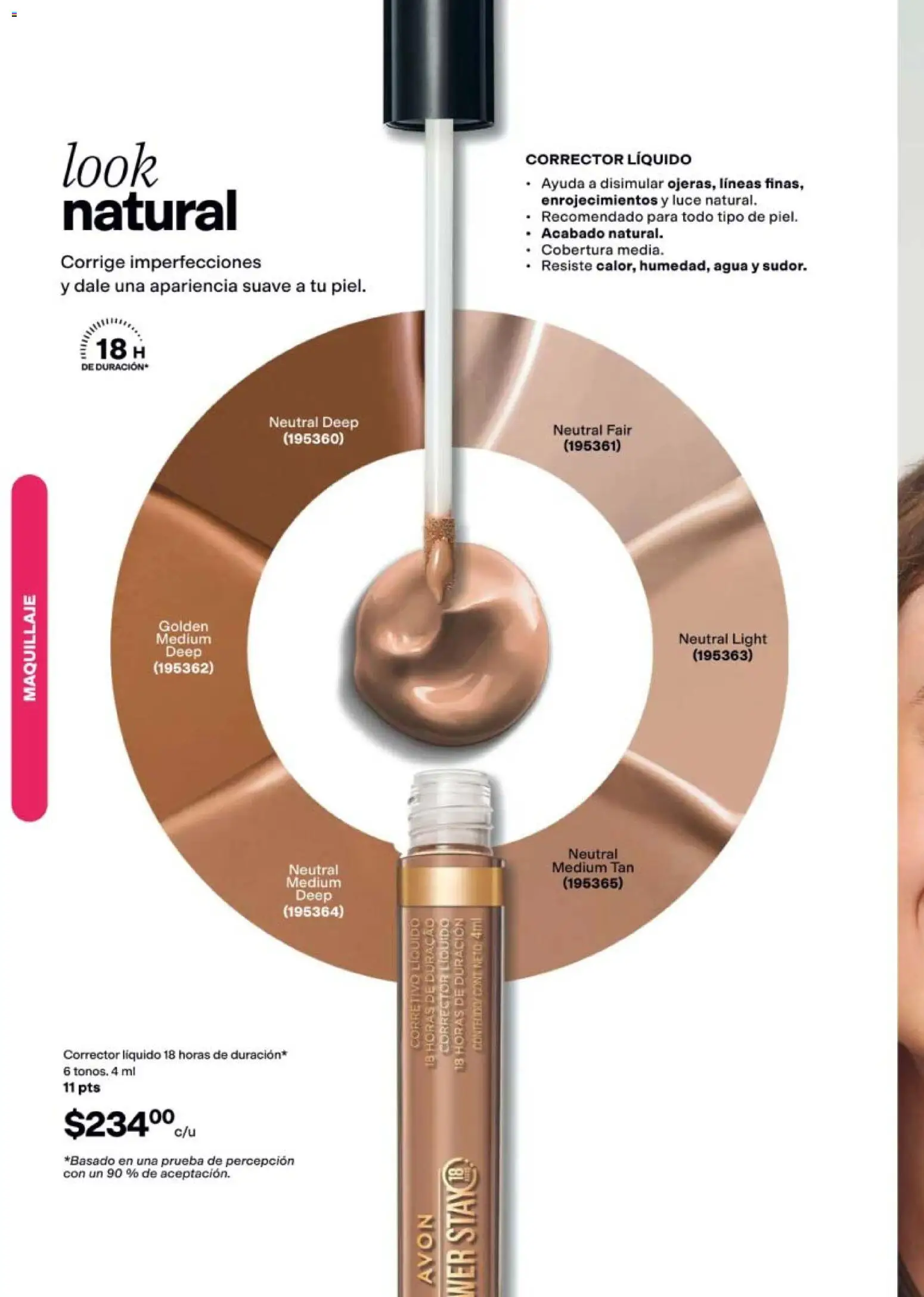Nuevas ofertas de AVON válidas en toda la República Mexicana desde el 21/08/2026. ¡Encuentra las mejores ofertas en AVON campaña 13 2026! | Página: 32 | Productos: Agua, Maquillaje, Corrector