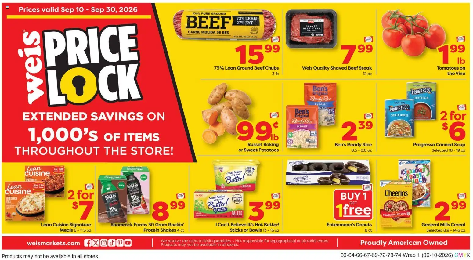 Weis Weekly Ad - valid from 09/10/2026 | Page: 1