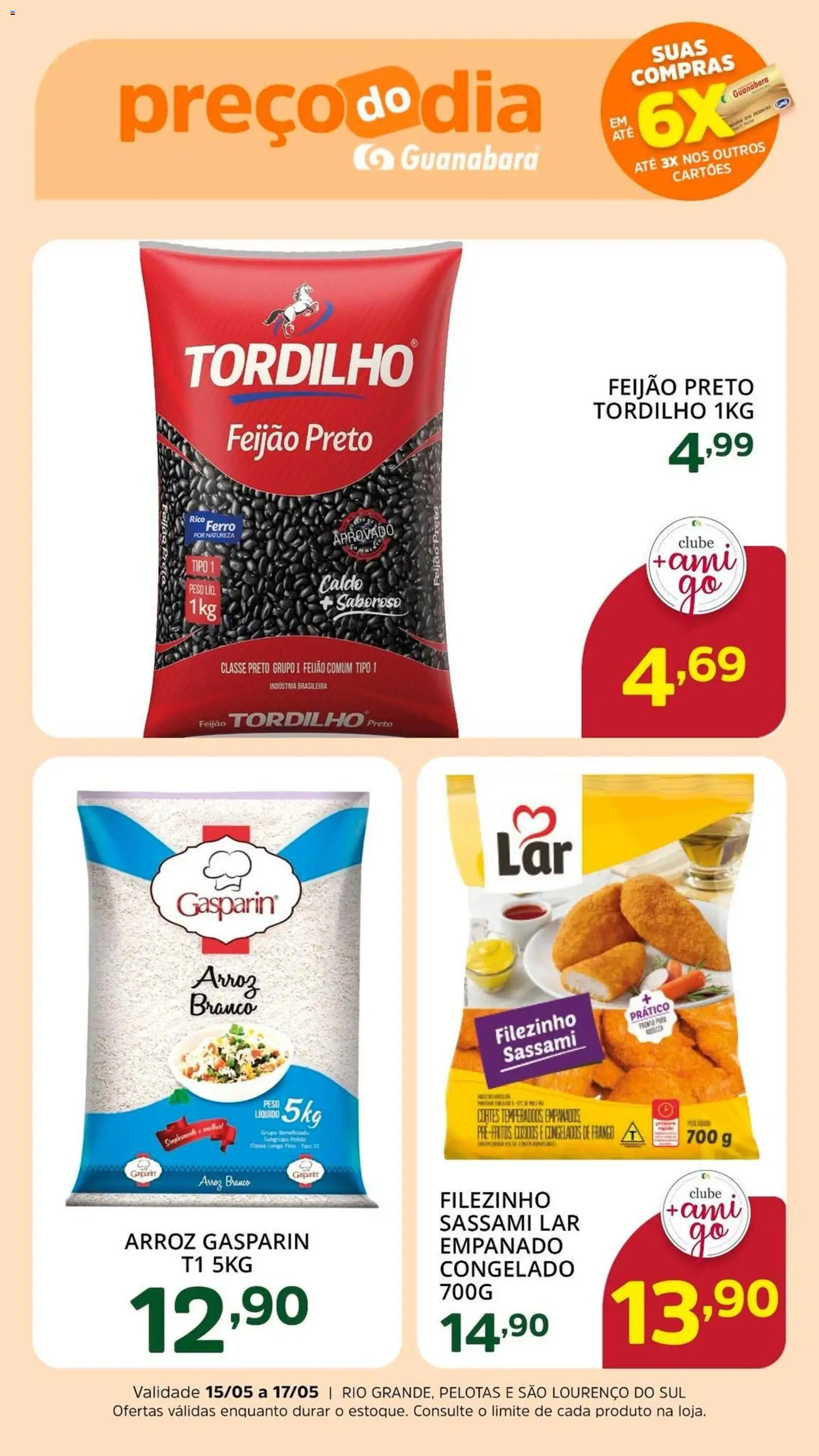 Supermercado Guanabara Folheto - válido de 15.05.2026 | Página: 3 | Produtos: Ferro, Feijão, Arroz