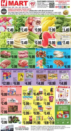 Preview of Hmart weekly ads valid from 09/17/2026