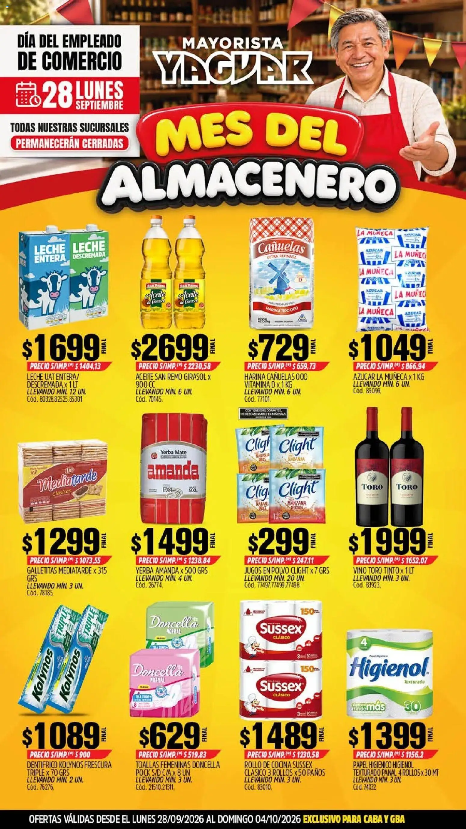 Yaguar - Ofertas │ válido desde el 28/09/2026 | Página: 1