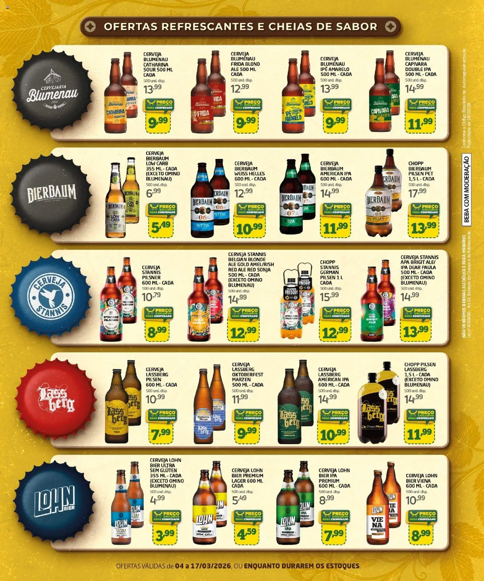 Cooper Folheto - válido de 04.03.2026 | Página: 3 | Produtos: Maracujá, Pêssego, Pó, Cerveja