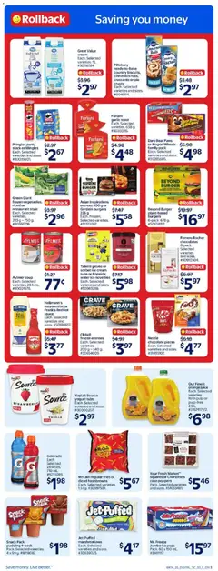 Preview of Walmart weekly flyer from shop Walmart valid from 30.04.2026 | Page: 6 | Products: Ice cream, Yogurt, Chocolate, Juice