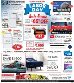 Preview of ABC Warehouse weekly ads valid from 08/23/2026