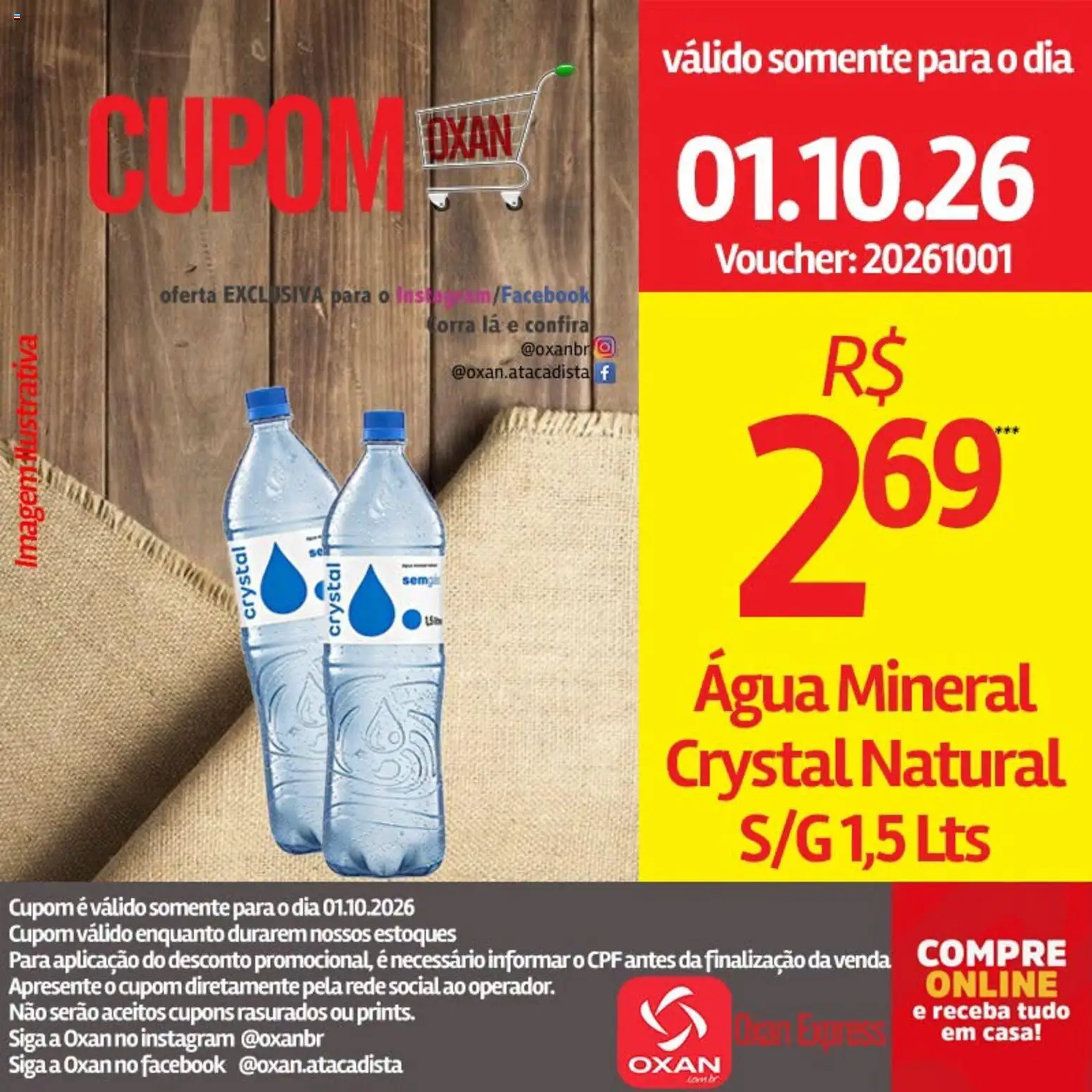 Oxan Atacadista Folheto - válido de 01/10/2026 | Página: 19 | Produtos: Água, Água mineral