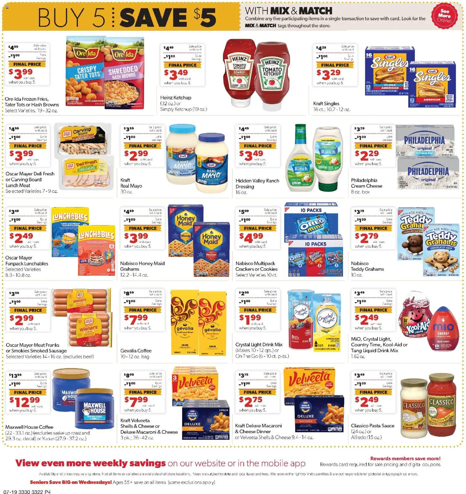 Family Fare Weekly Ad - MN - valid from 07/19/2026 | Page: 4 | Products: Cheese, Chips, Cream, Bag