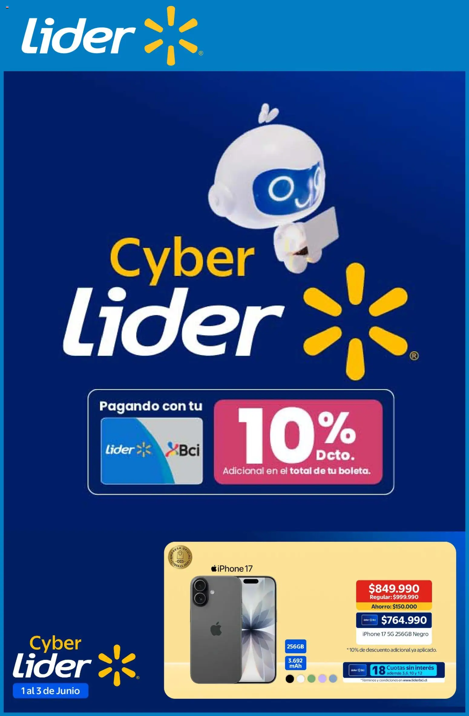 Lider Cyber Day | 30.05.2026 | ¡Descubre descuentos favorables hoy mismo! | Chile