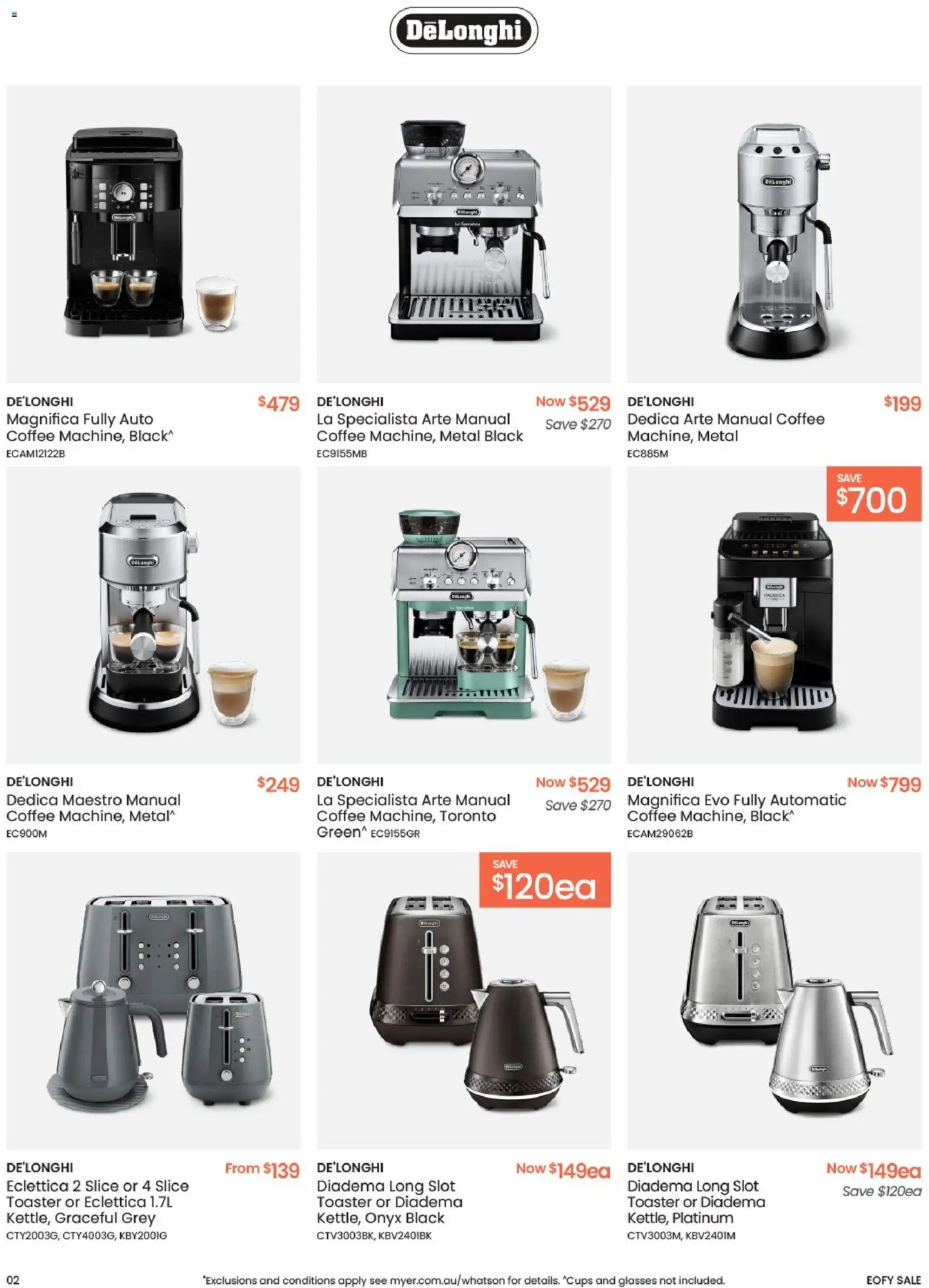 Myer catalogue - valid from 01.06.2026 | Page: 2 | Products: Cups, Coffee, Glasses, Toaster
